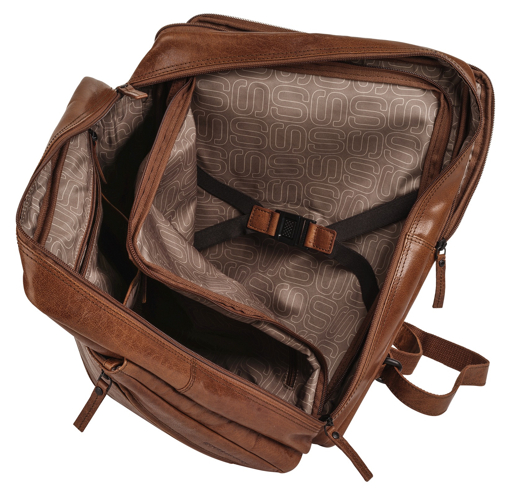 Spikes & Sparrow Sac à dos pour ordinateur portable echt Leder