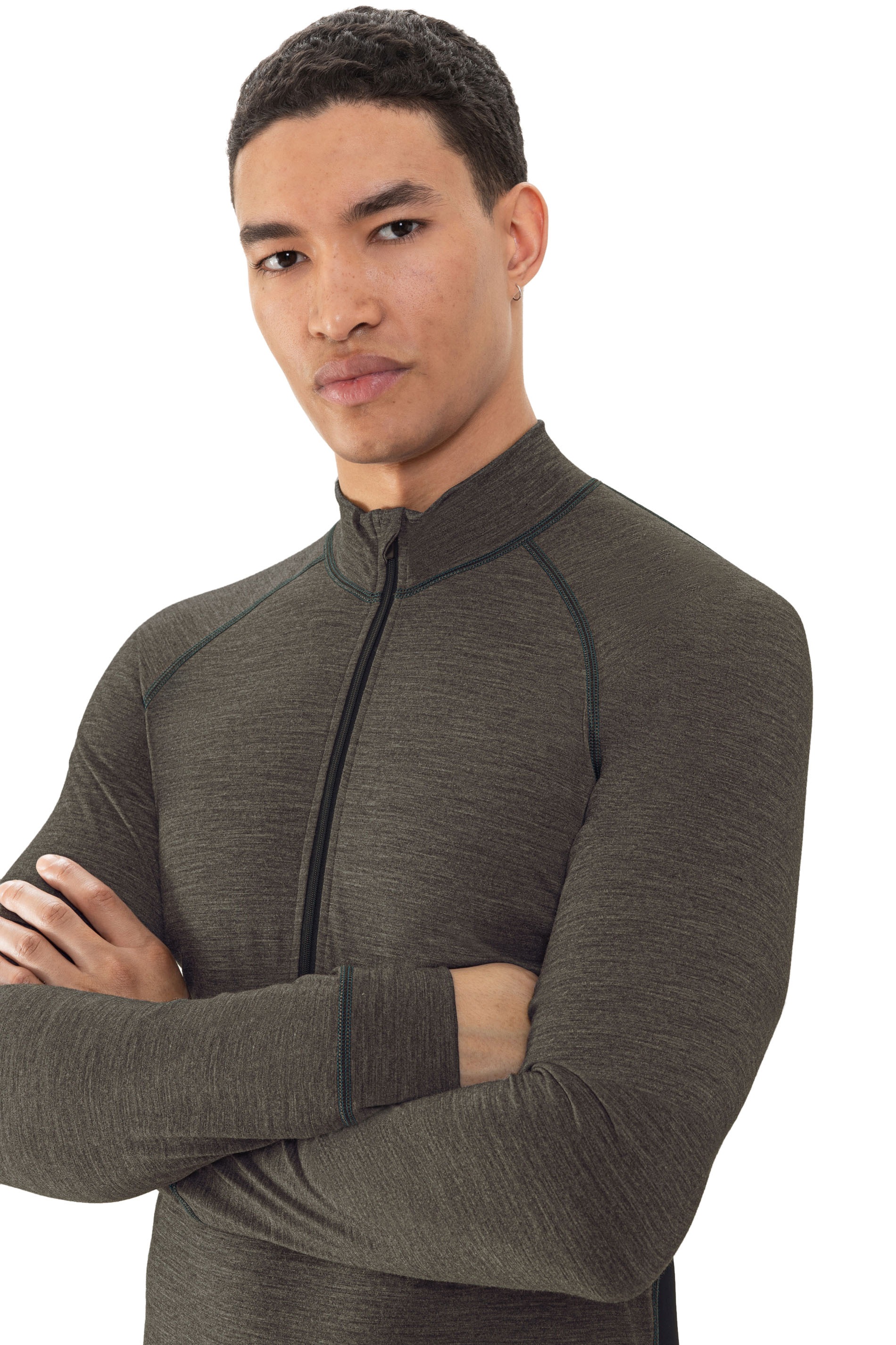 Mey T-shirt à manches longues »Prfrmnc+« Stehkragen mit Reissverschluss, schnelltrocknend