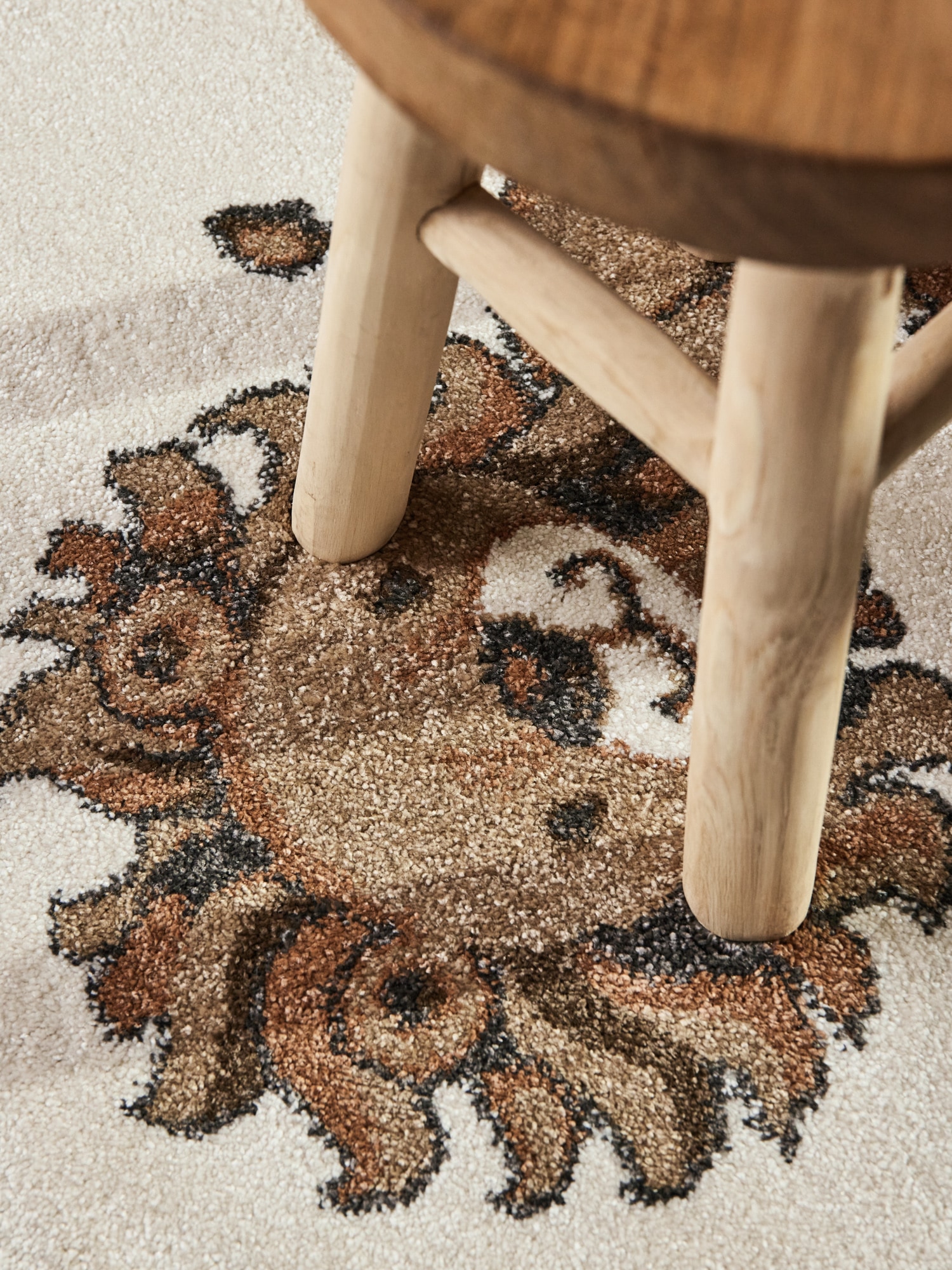 Villeroy & Boch Kinderteppich »Roar like a Lion Teppich« rund 9 mm Höhe Spielteppich weich, Kinderzimmer, Boho Kids Spielunterlage, Tieremotiv