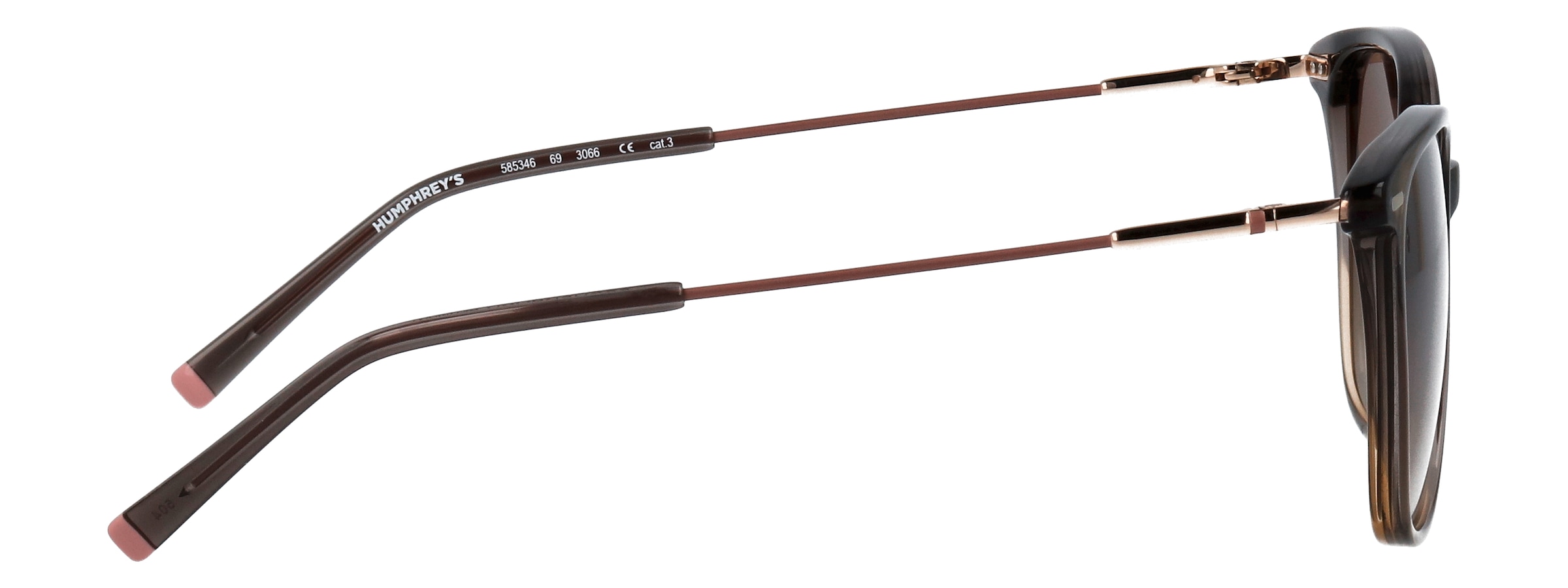 HUMPHREY´S eyewear Lunettes de soleil »Modell 585346« Form Karree/Soft, Logoschriftzug auf Bügel, Kombifassung