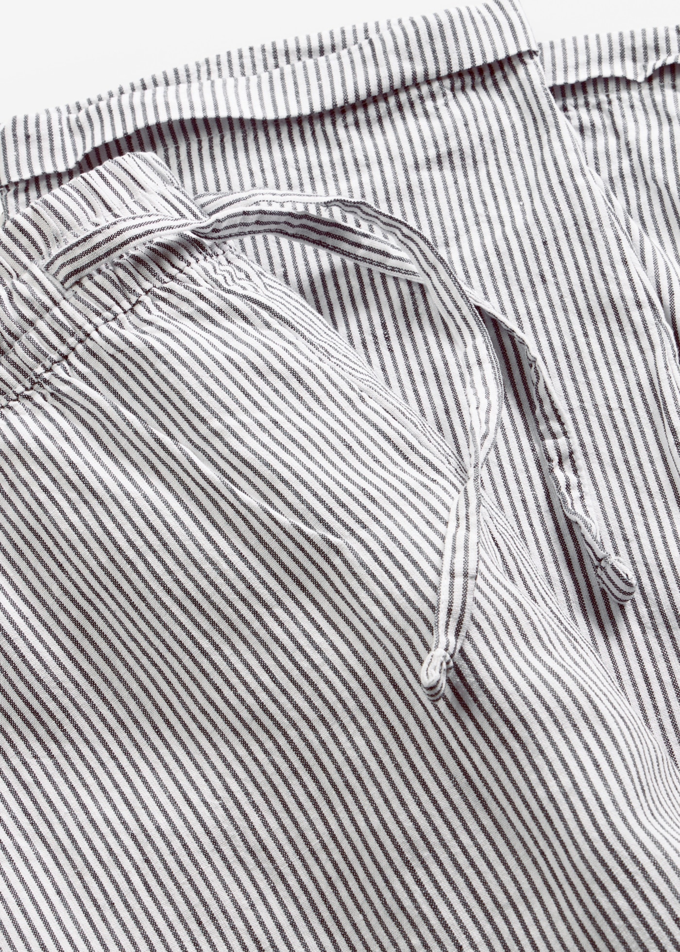bonprix Pantalon en lin  en lin et lyocell, avec bord-côte élastique, regular fit