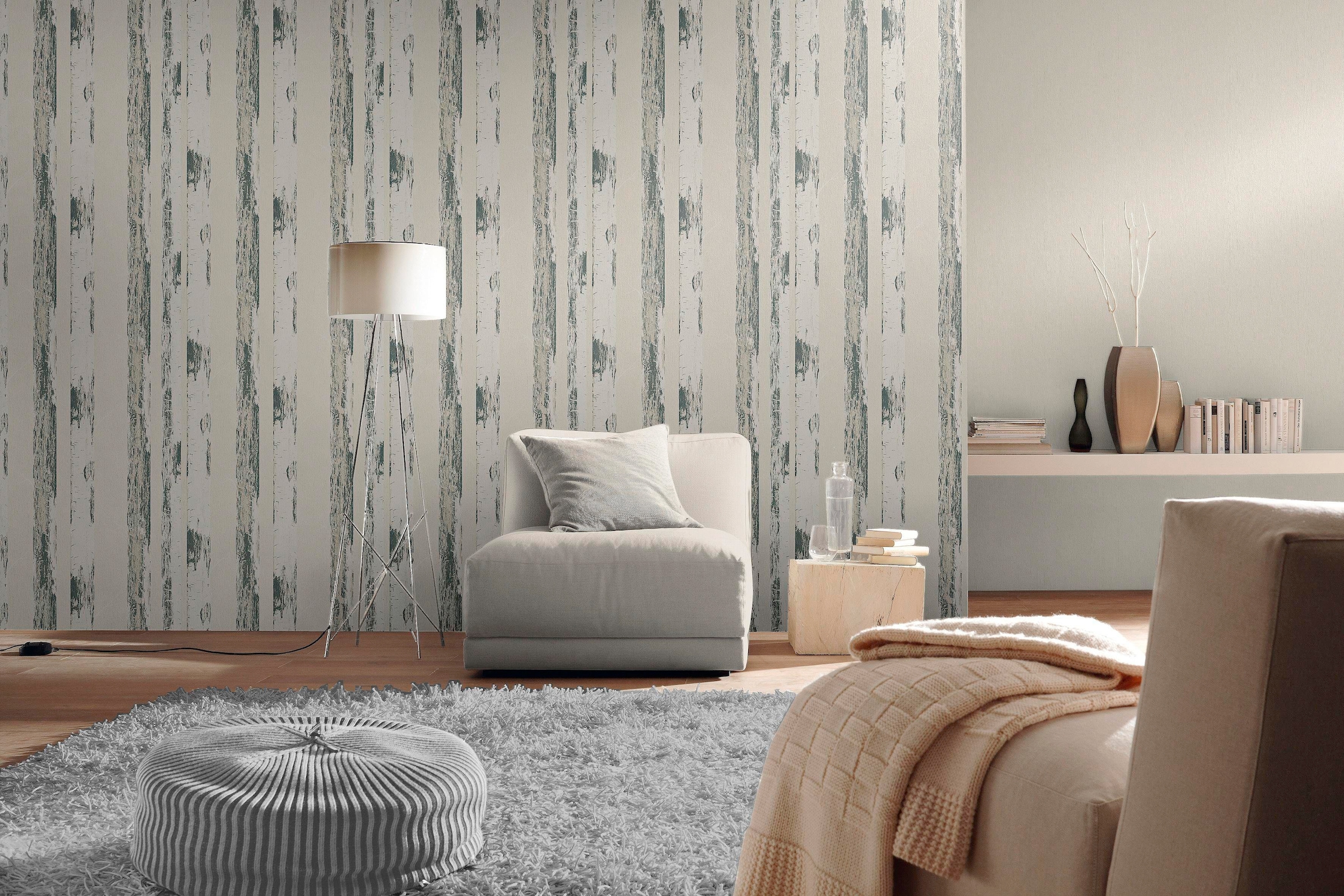 Rasch Vinyltapete »Selection« uni geprägt