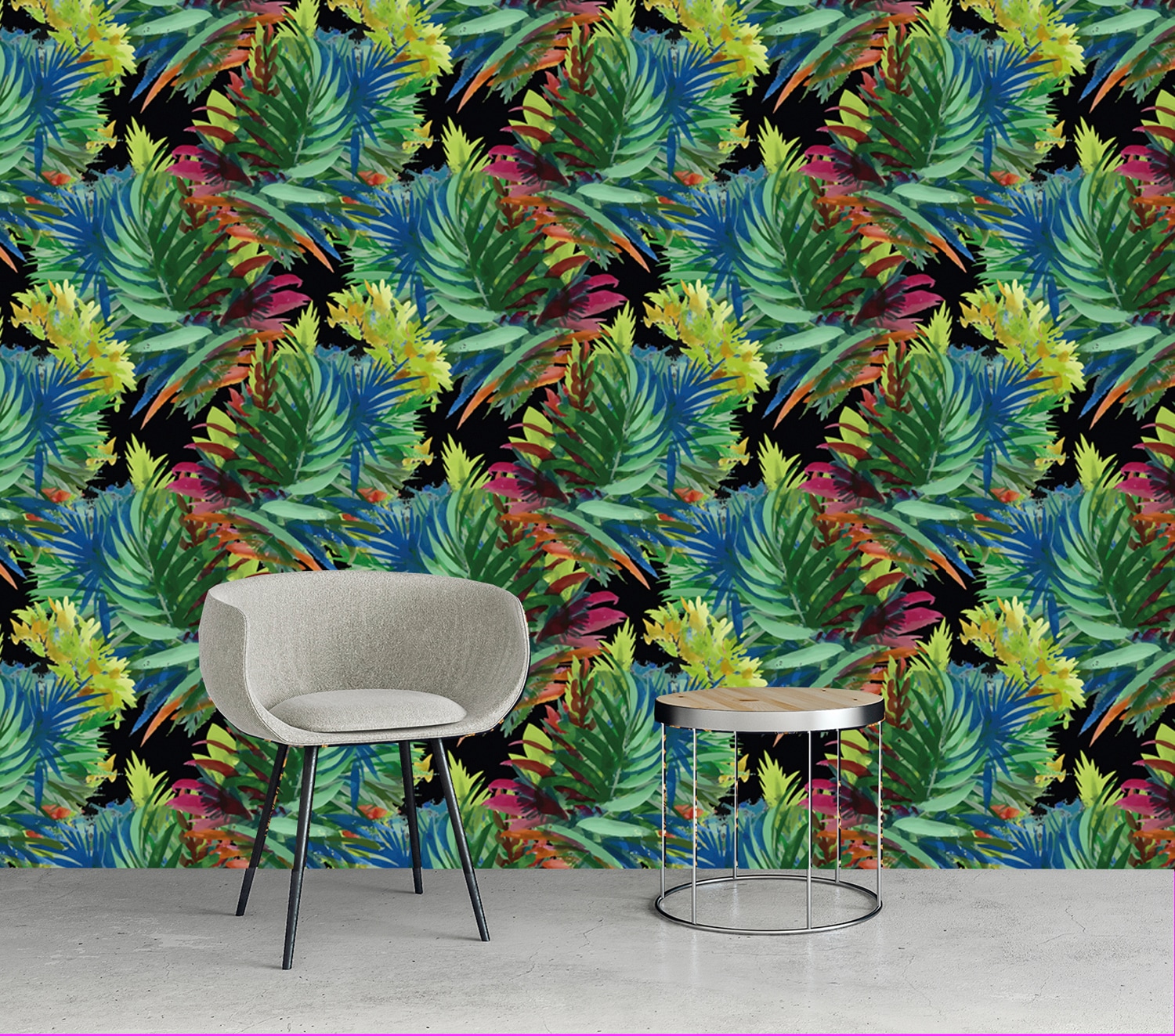 queence Papier peint vinyle »Zachary« Motif | botanique | floral | imprimé | naturellement | à motifs 90x250cm, selbstklebend, kinderleichte Anbringung, , Sticker