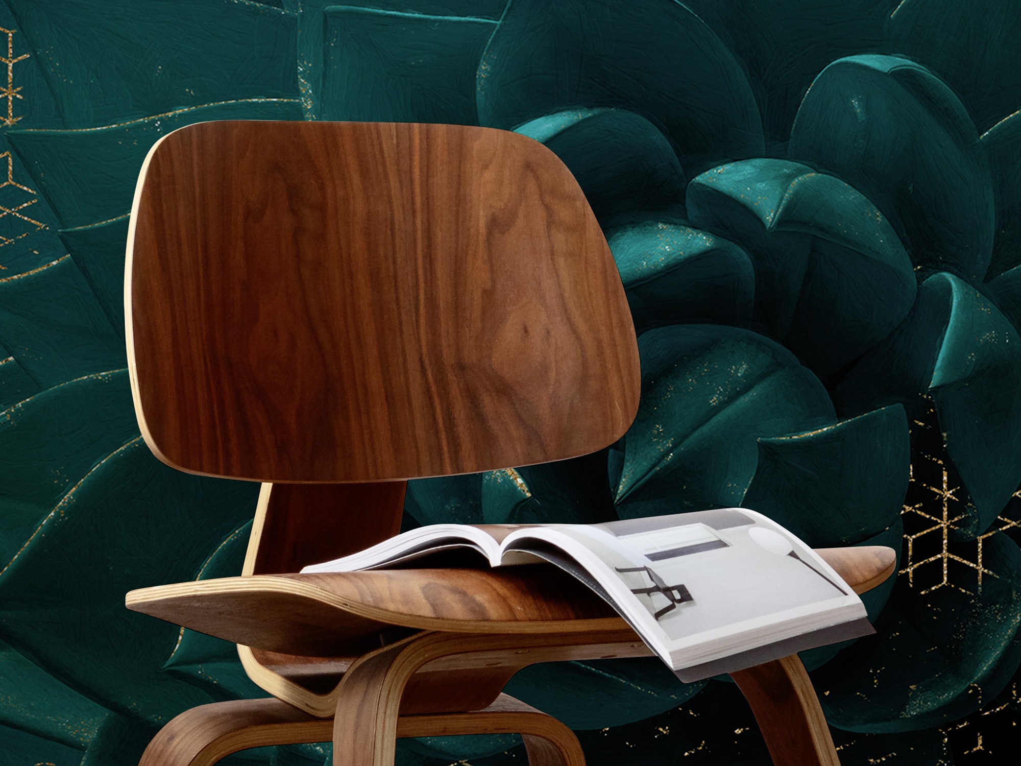 Komar Fototapete »Ombres« bedruckt glatt 350 x 250 cm (Breite x Höhe) - Tapete, Vlies, Wohnzimmer, Schlafzimmer