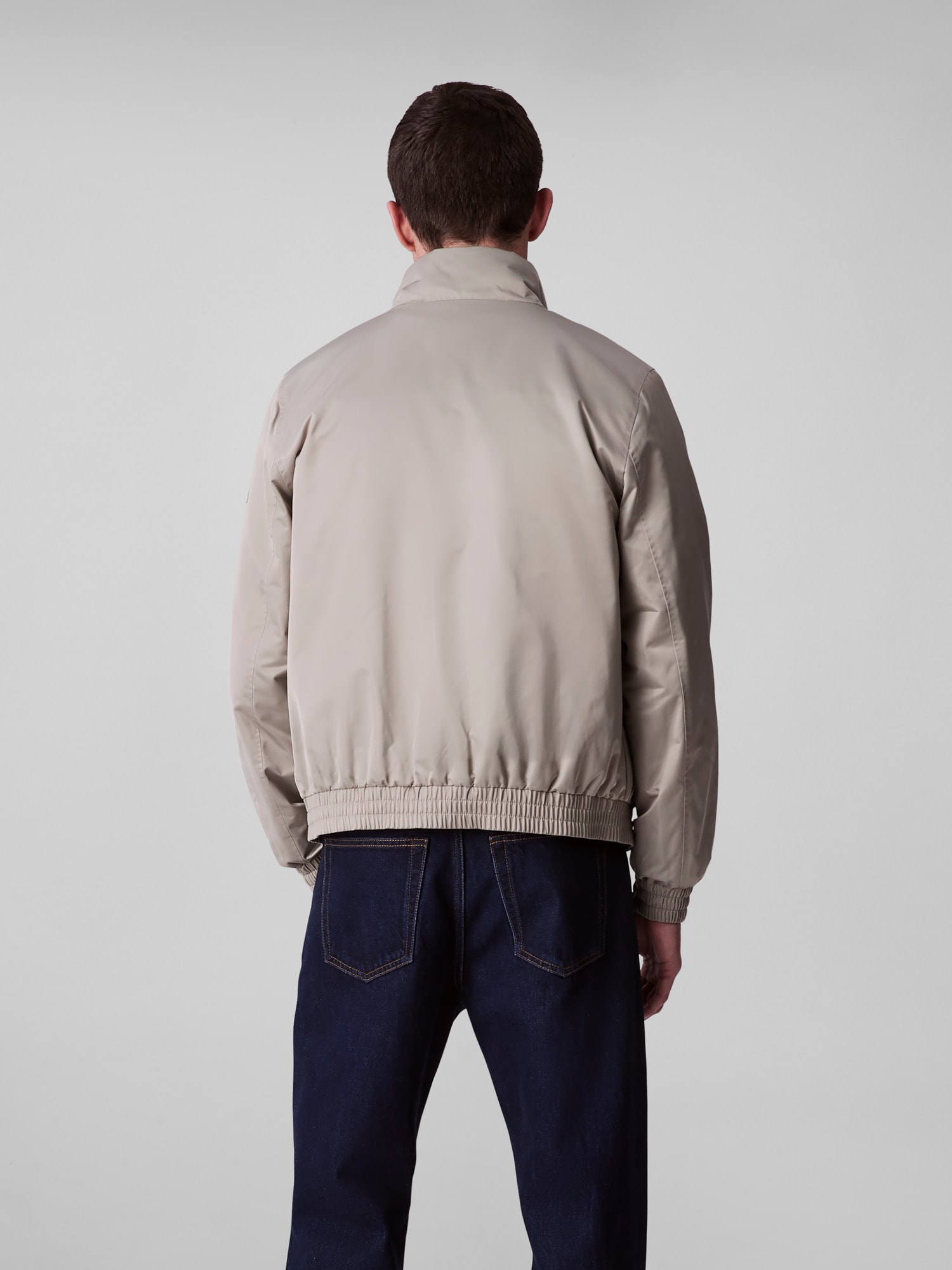 Calvin Klein Jeans Bomberjacke »LS PADDED HARRINGTON JACKET« ohne Kapuze Mit Rundhalsausschnitt mit Stehkragen