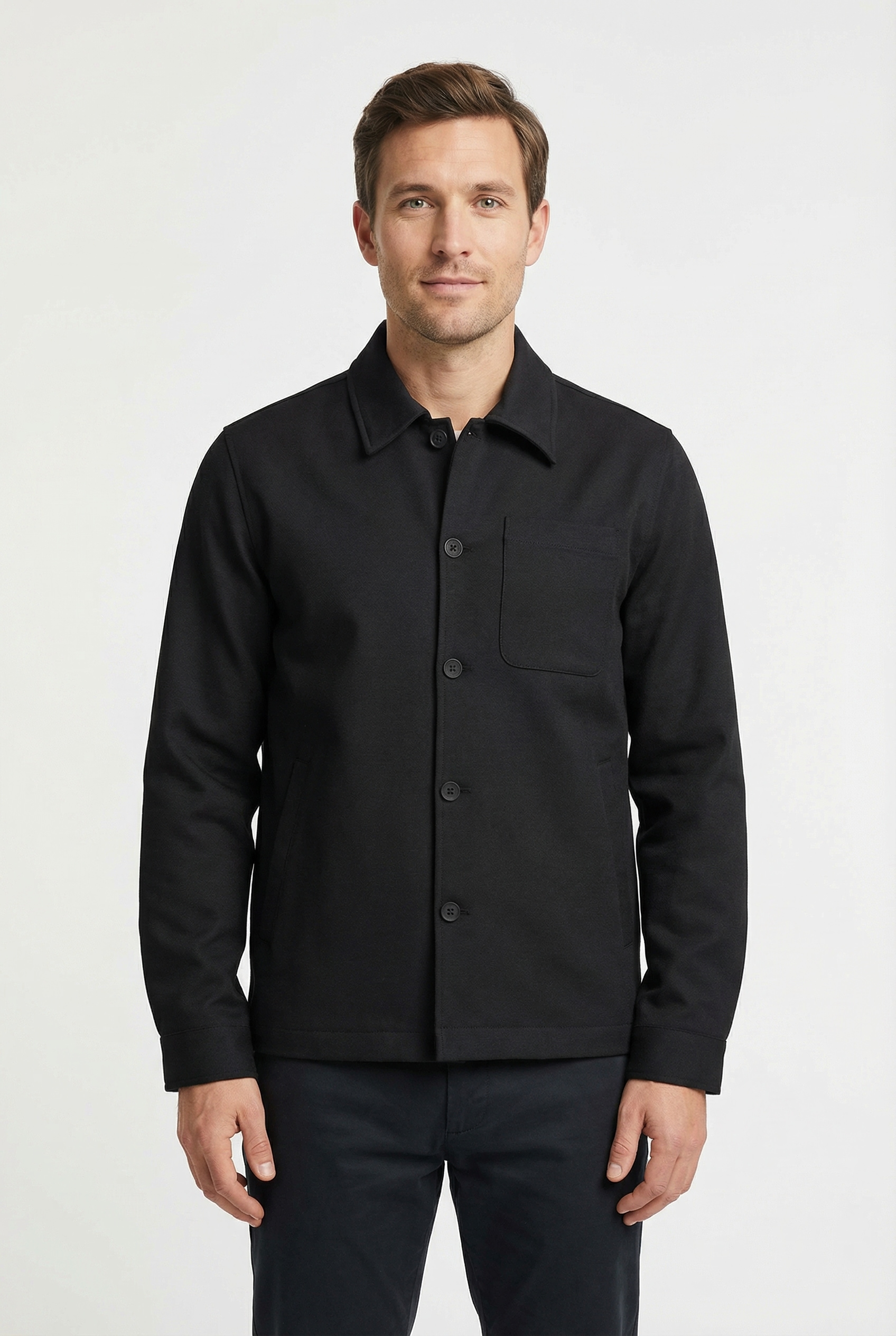 LINDBERGH Blusenjacke ohne Kapuze mit Brusttasche und Eingrifftaschen