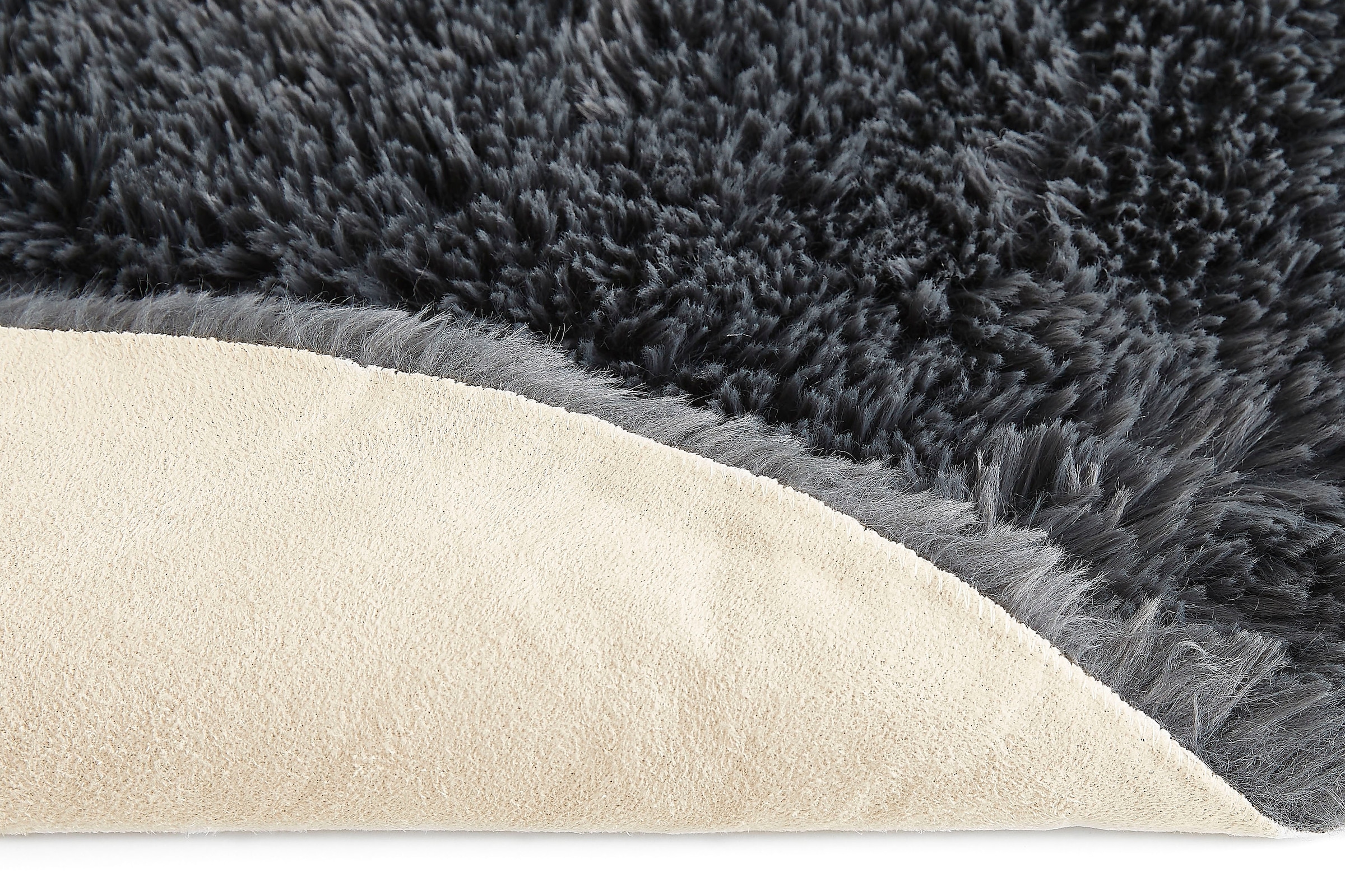 Andiamo Fellteppich »Alpa« fellförmig 35 mm Höhe Kunstfell, Uni Farben, sehr weich, waschbar, auch als 2er Set