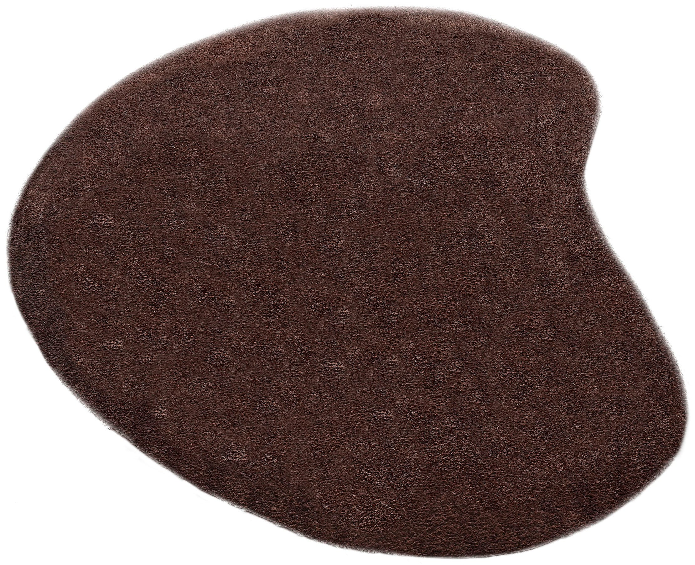 LeGer Home by Lena Gercke Hochflor-Teppich »Halrum, einfarbig, besondere Form, modern« organische Form, bean shape, kuschelig, Wohnzimmer, Schlafzimmer