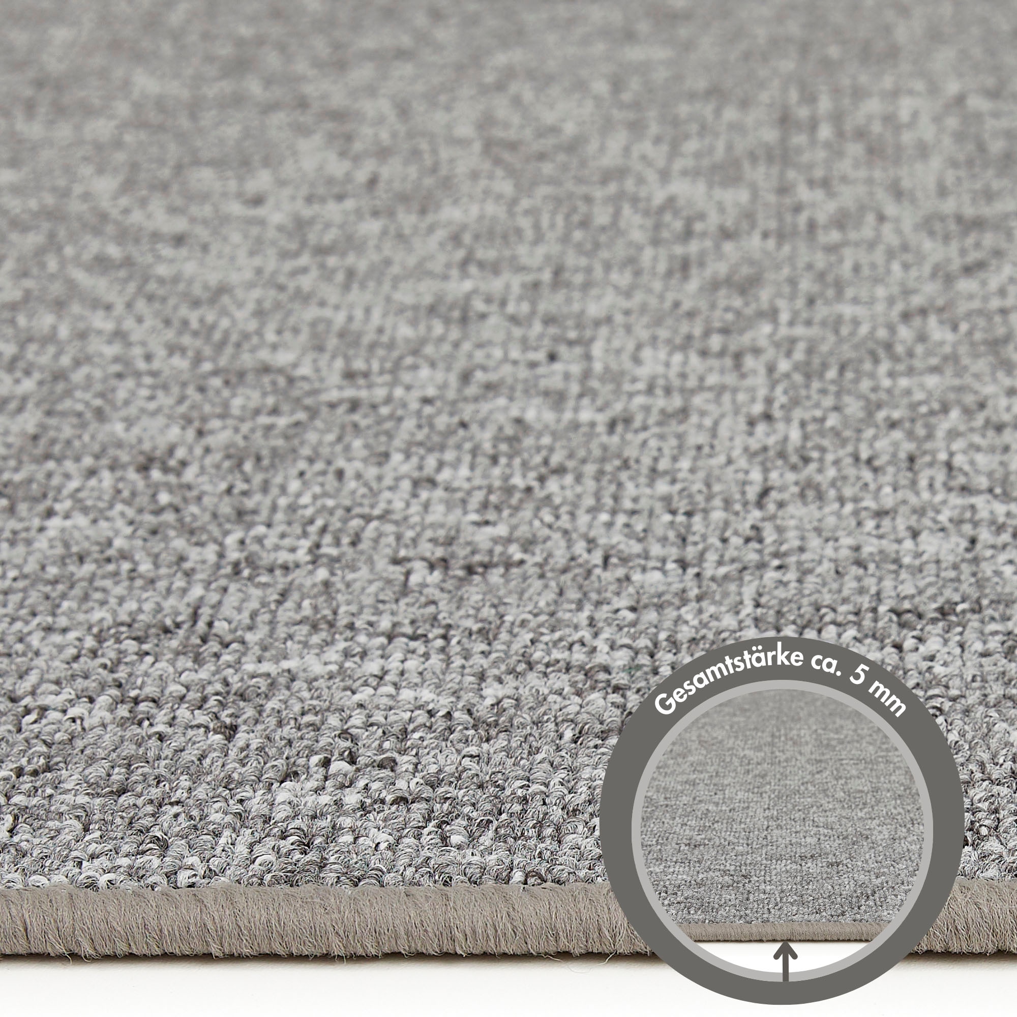 Andiamo Tapis »Luton, Made in Germany« Rectangulaire 5 mm Höhe melierte Optik, auch als Läufer, Wohnzimmer & Schlafzimmer