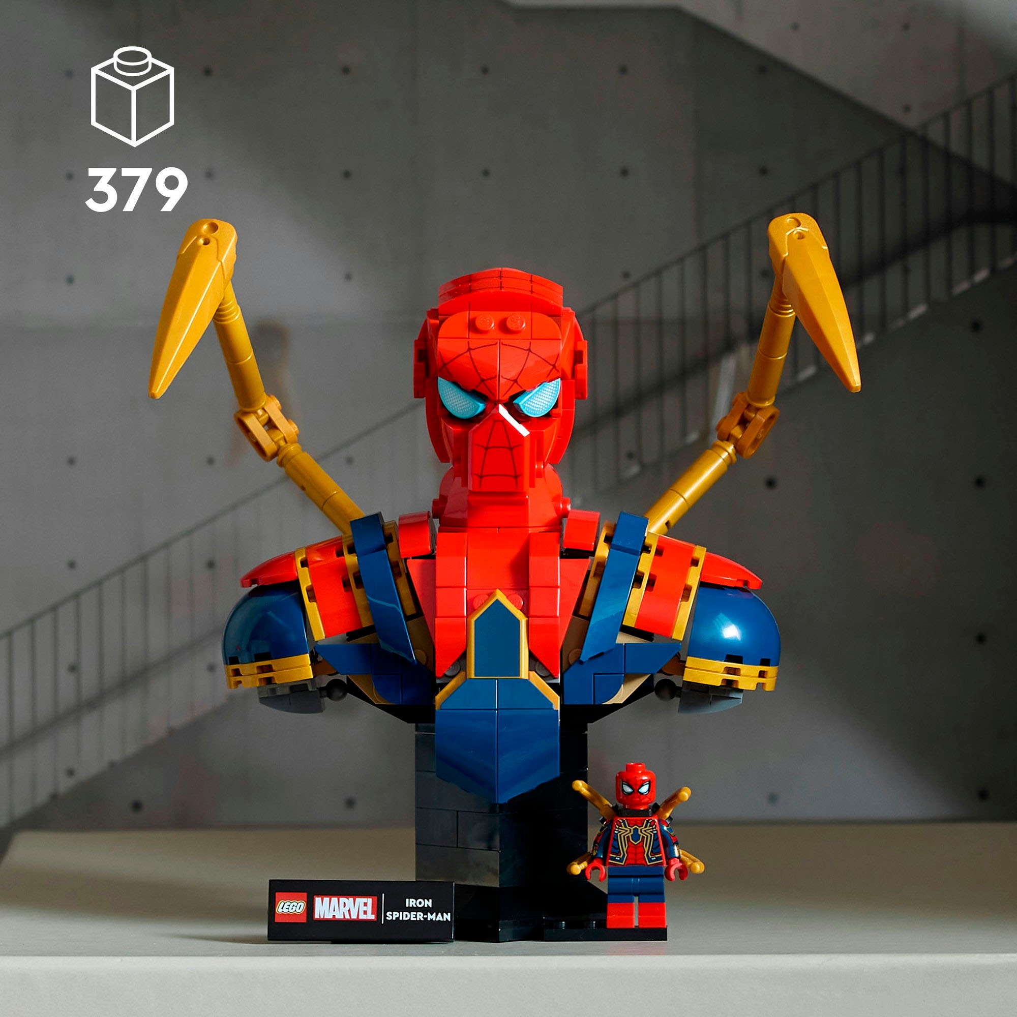 LEGO® Konstruktionsspielsteine »Iron Spider-Man Büste (76326), LEGO Super Heroes« Made in Europe