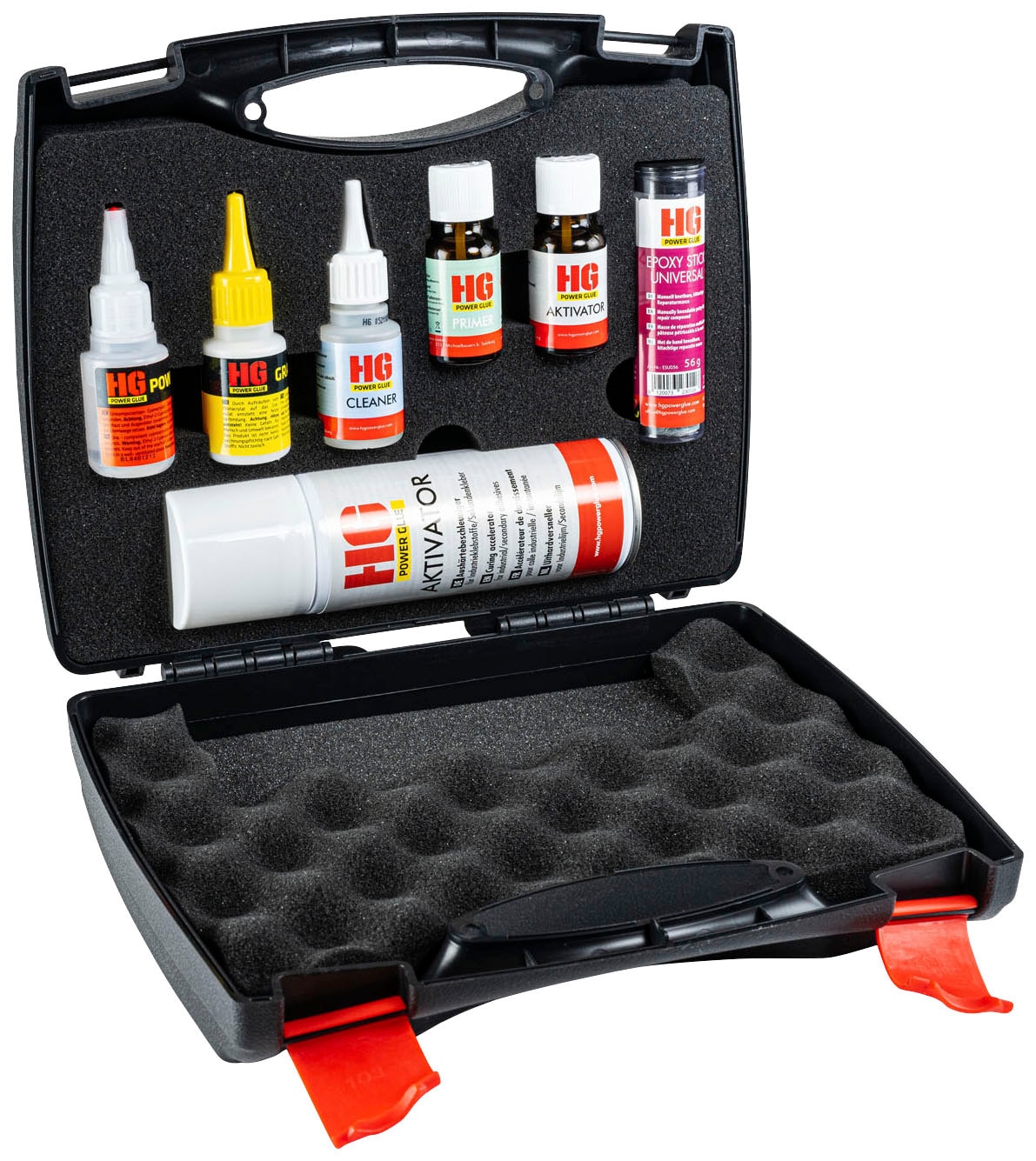 HG Reparatur-Set »PowerGlue« 7 Stk. tlg. XXL-Profikoffer, die Schweissnaht aus der Flasche