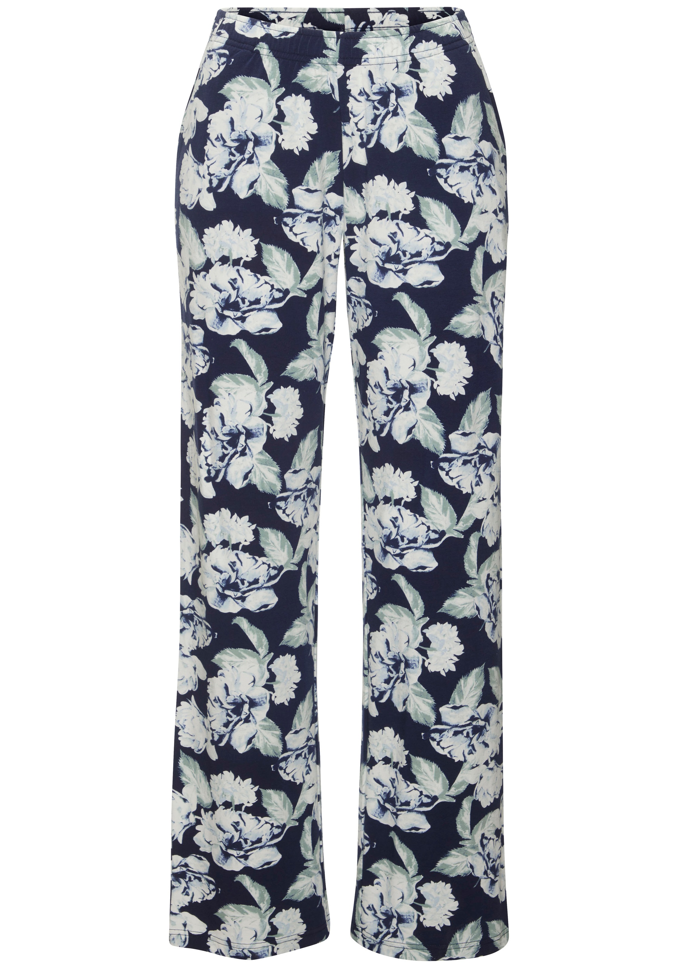 LASCANA Pyjama 2 Stk. tlg., mit schönem Blumenmuster