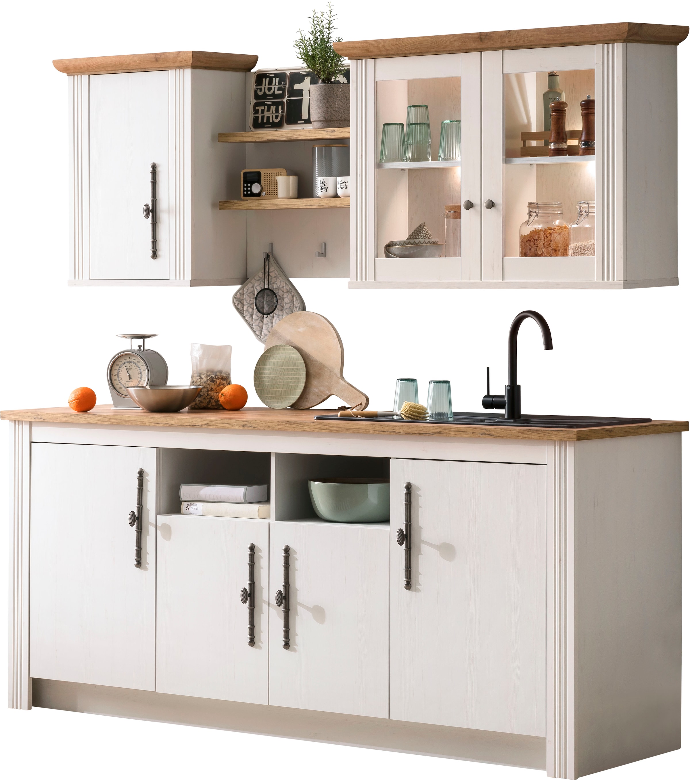 GOODproduct Küche »KS-Westminster« Breite 204 cm, ohne E-Geräte