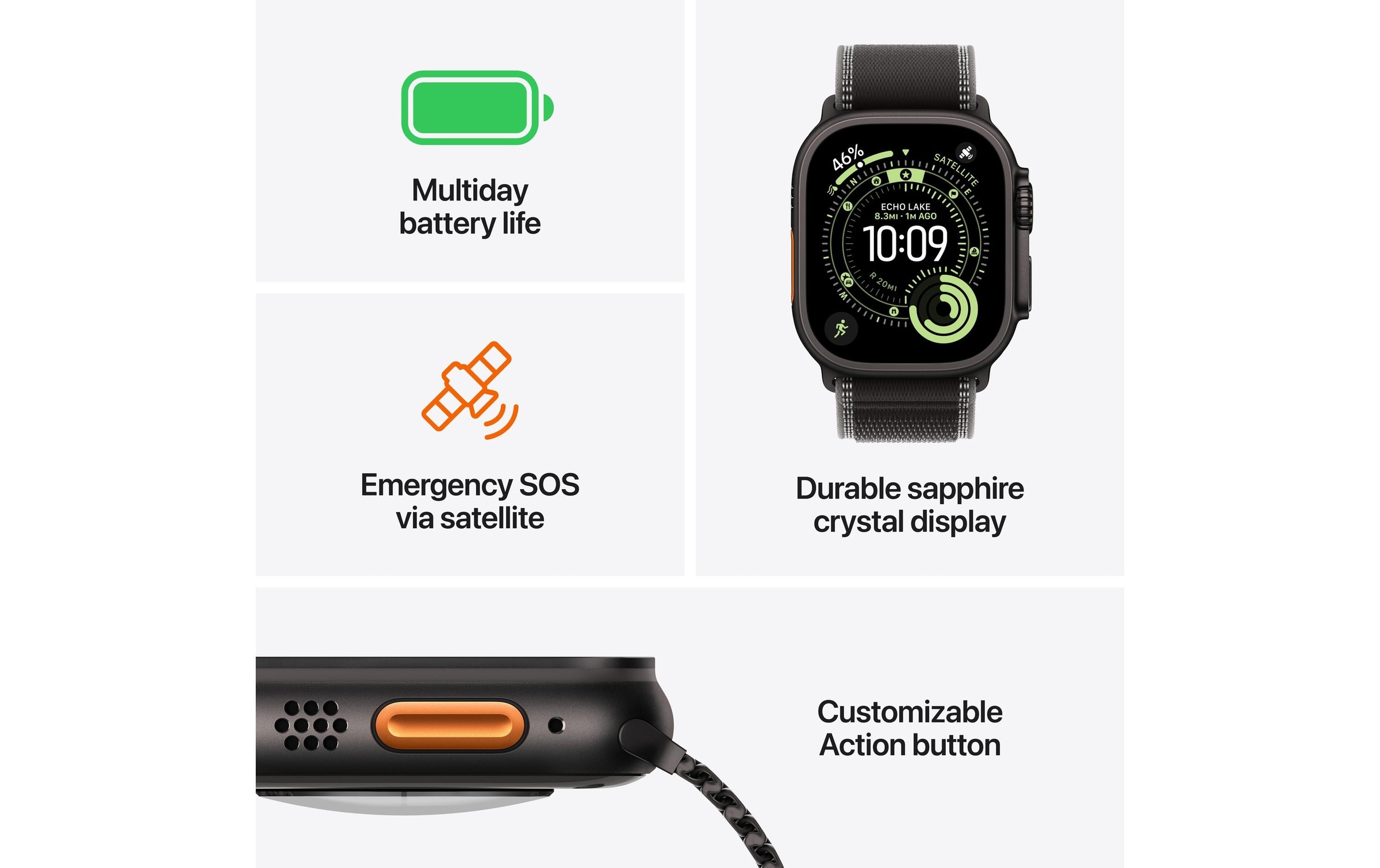 Apple Smartwatch »Watch Ultra 3 Titanium« ( ) Watch OS