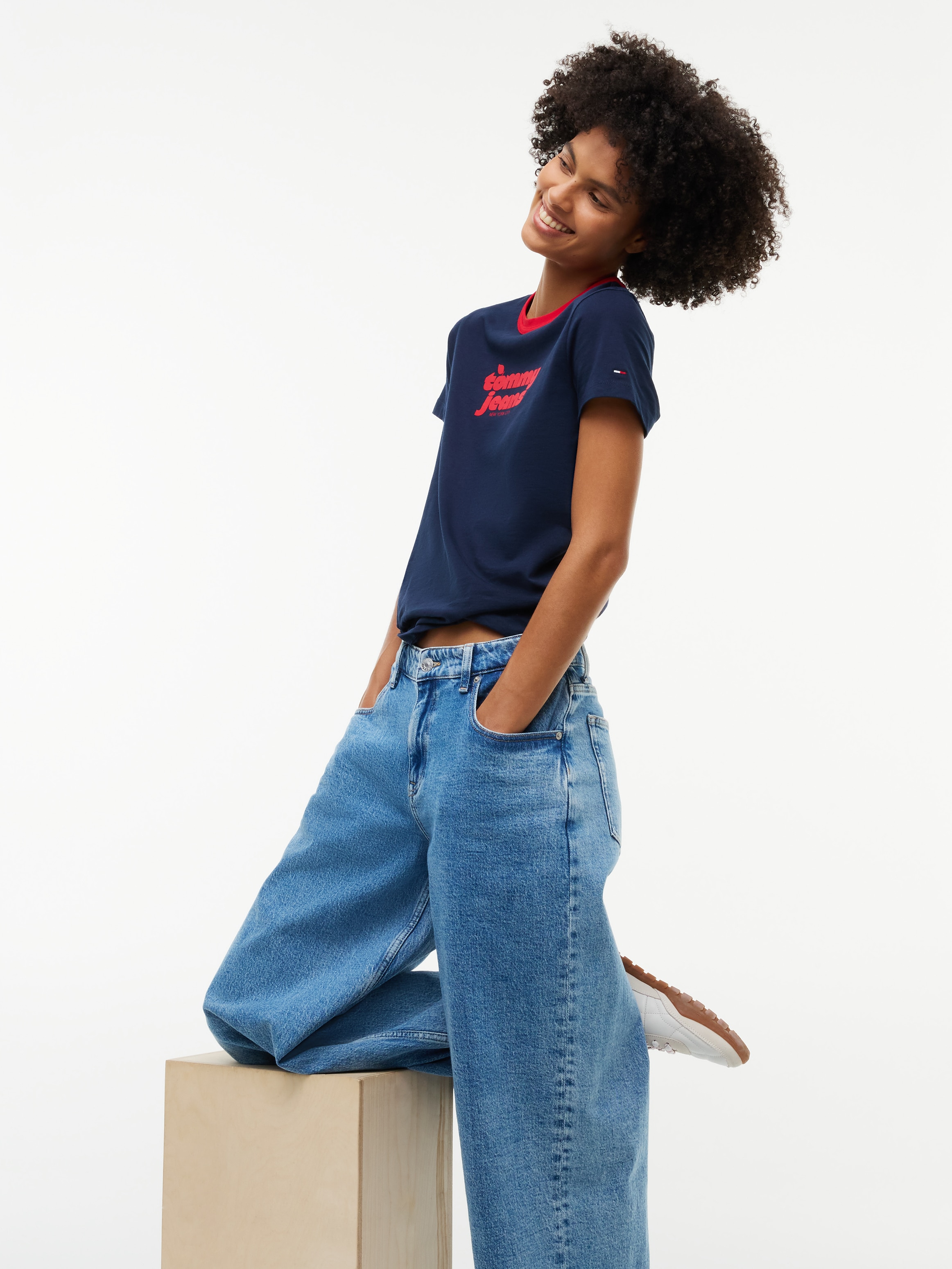 Tommy Jeans Jeans loose fit »DAISY  LOW RISE LOOSE BJ4138« mélange de coton