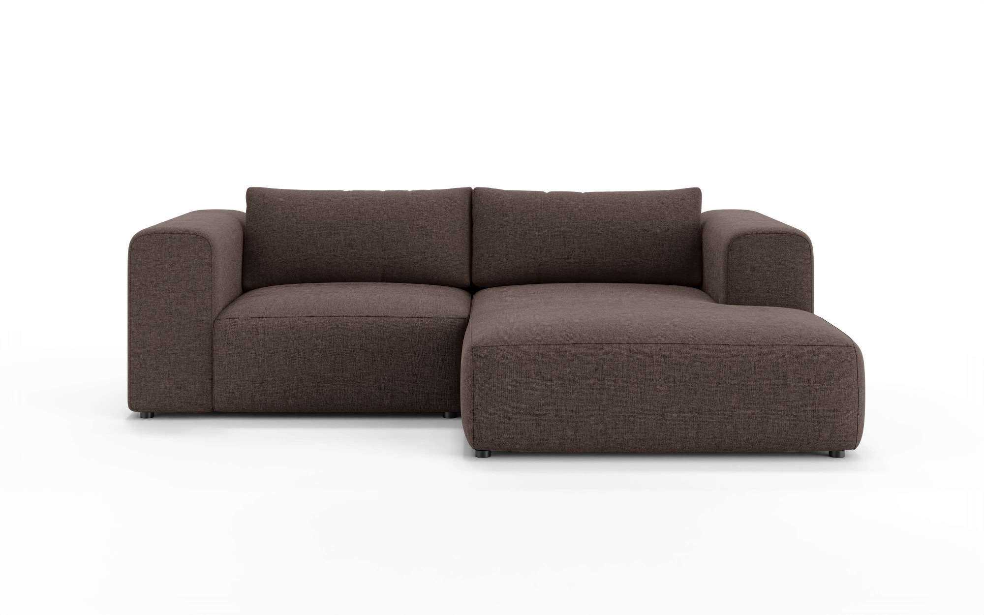 GOODproduct Canapé d'angle »TIARRA Design-Sofa mit Ottomane recht/links bestellbar, Breite 241 cm« L-Form mit hochelastischer Schaum und Wellenunterfederung