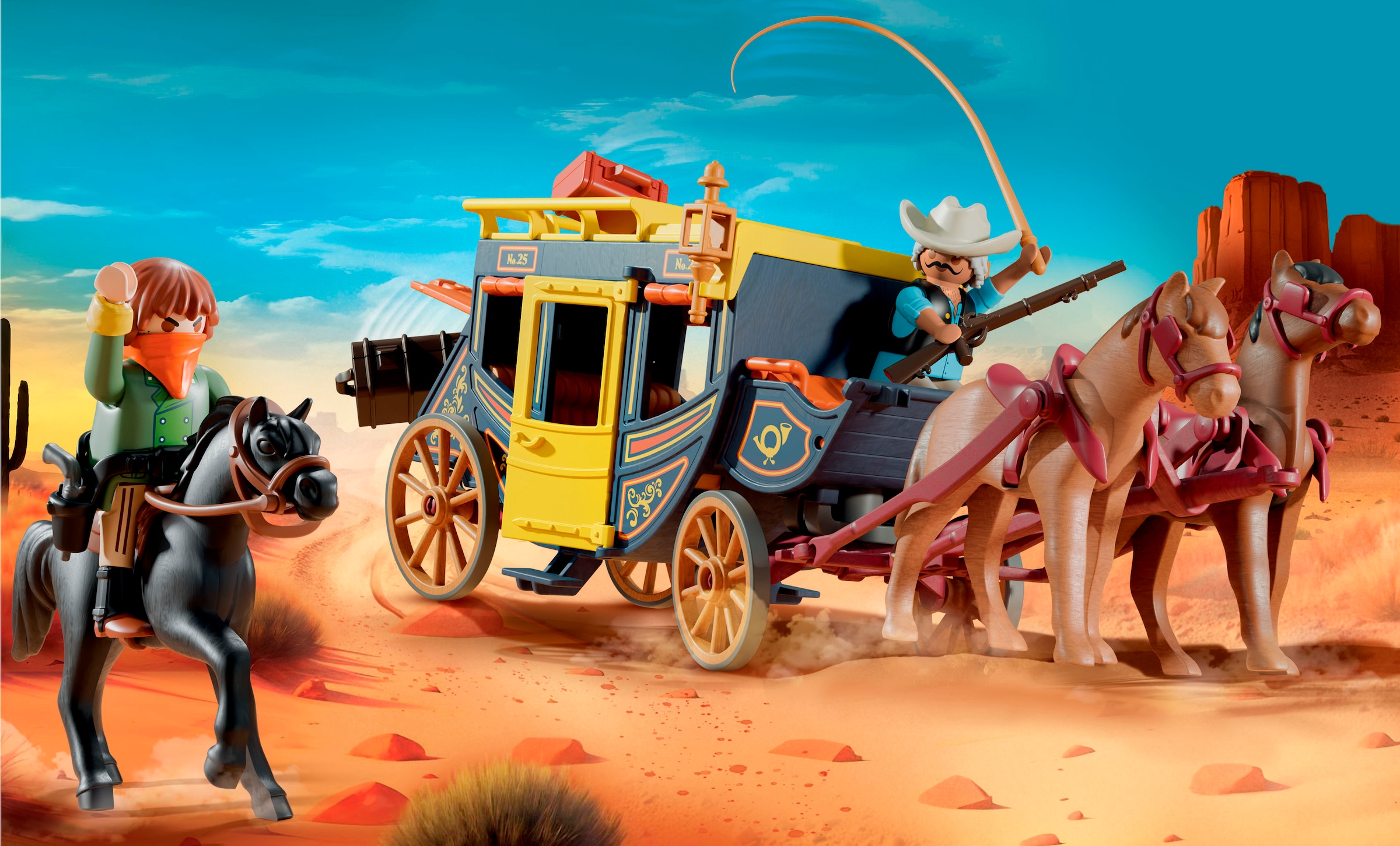 Playmobil® Jeu de construction »Postkutschenüberfall im Wilden Westen (71862), History« Made in Europe