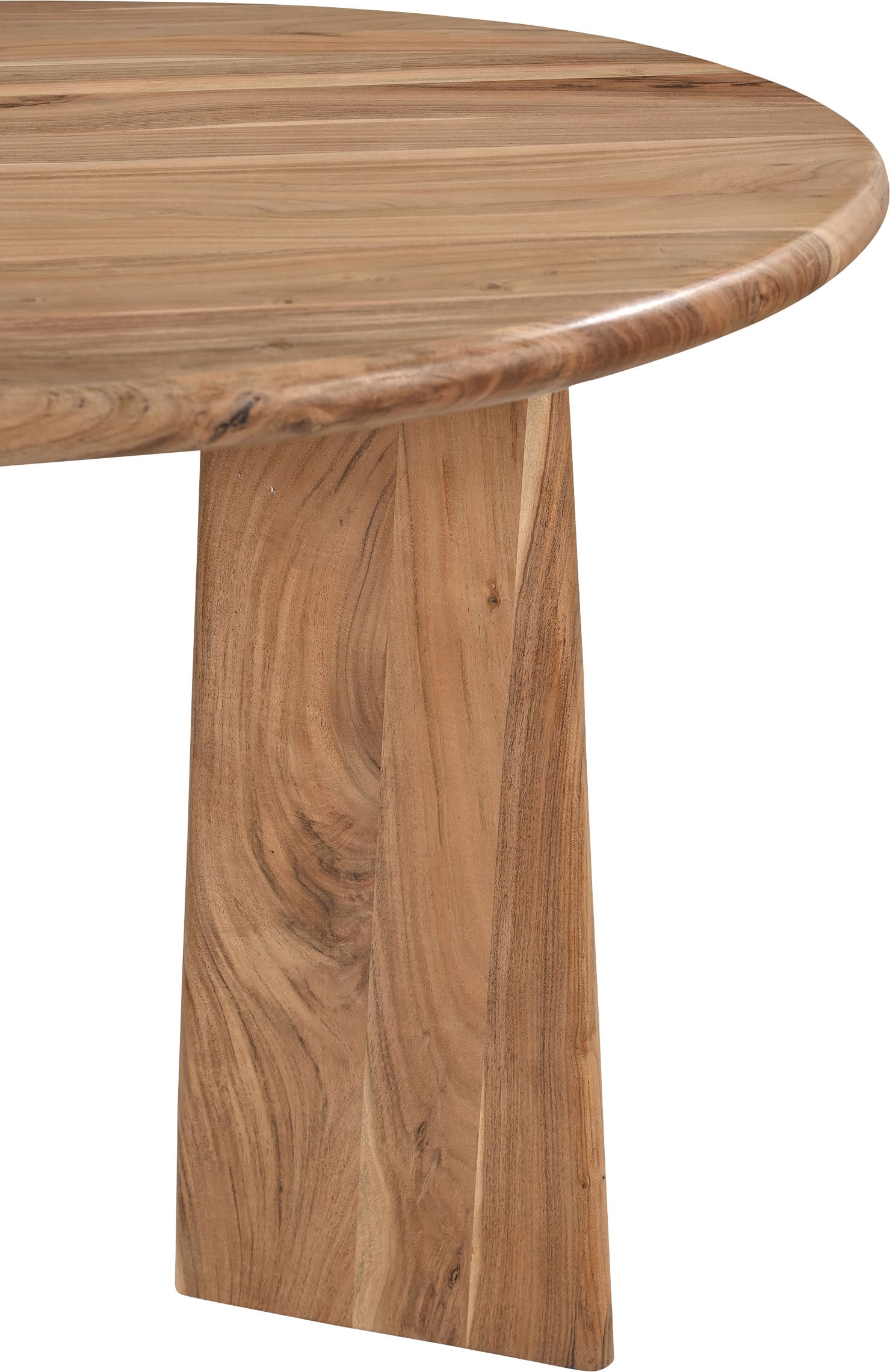 SIT Esstisch »Kyoto aus Akazie Ø120 cm mit asymmetrischem Holzgestell« 1 Stk. tlg. 4 cm starke Akazienplatte mit abgerundeten Kanten & Naturmaserung