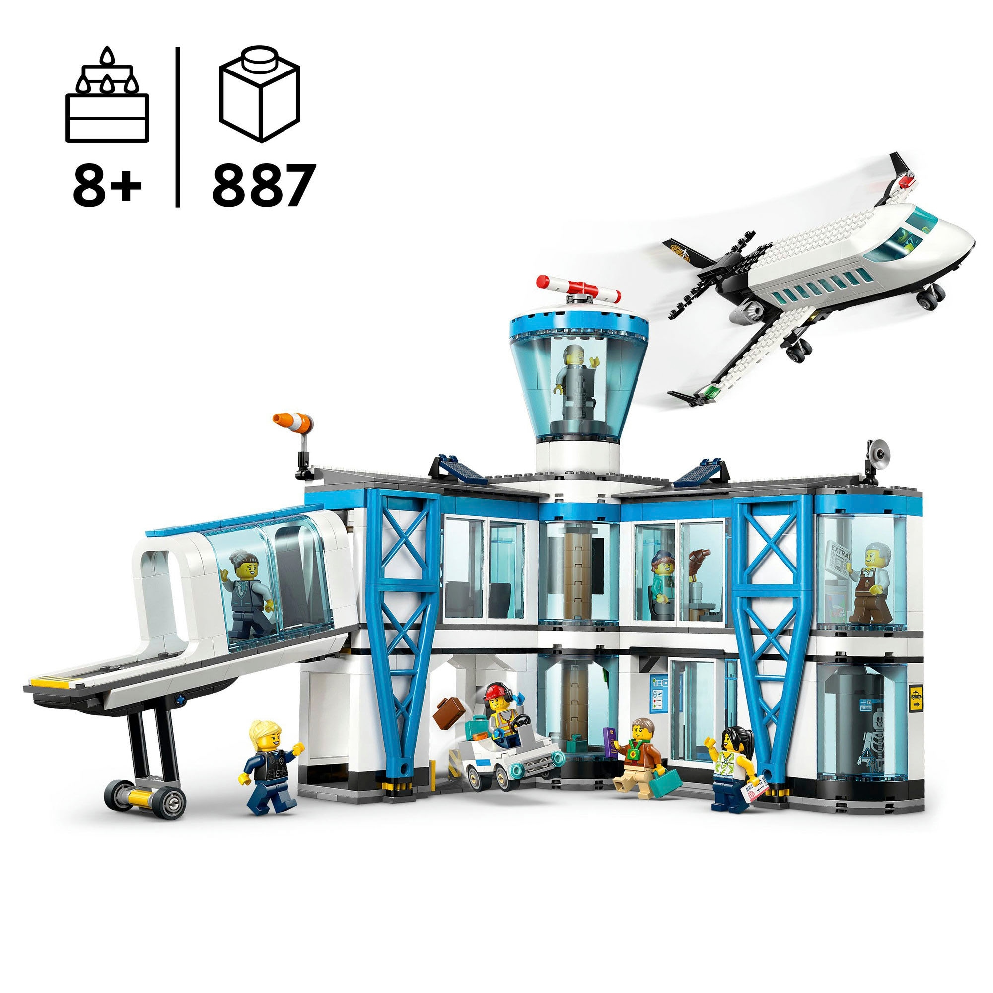 LEGO® Pions de construction »Flughafen mit Flugzeug (60502), LEGO City« Made in Europe