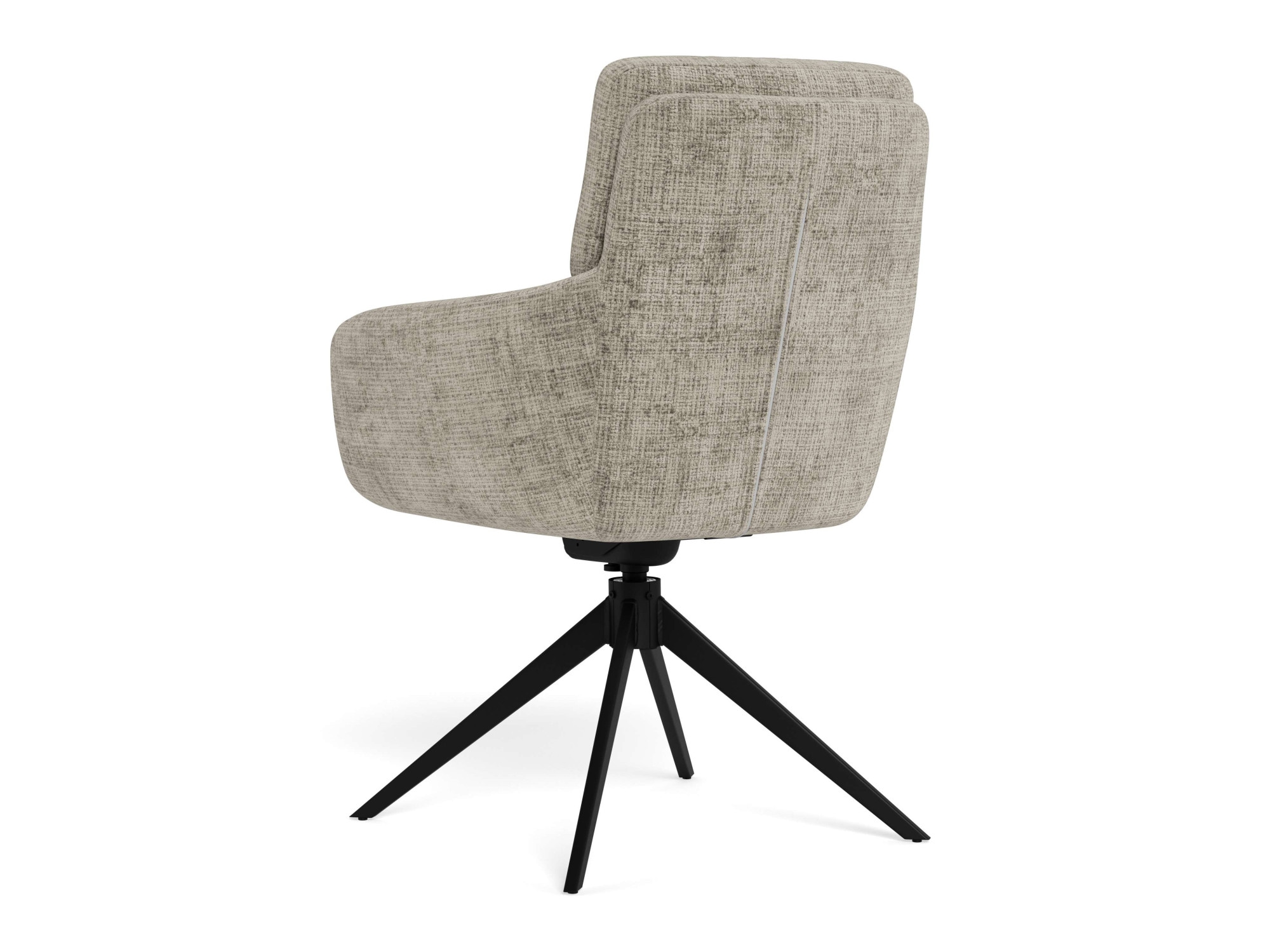 ACTONA GROUP Chaise de salle à manger »Roger, Polsterstuhl, Stuhl, 2er-Set« (Ensemble) 2 cuistissu gris, accoudoirs, rembourrage, fonction pivotante et basculante, FSC™