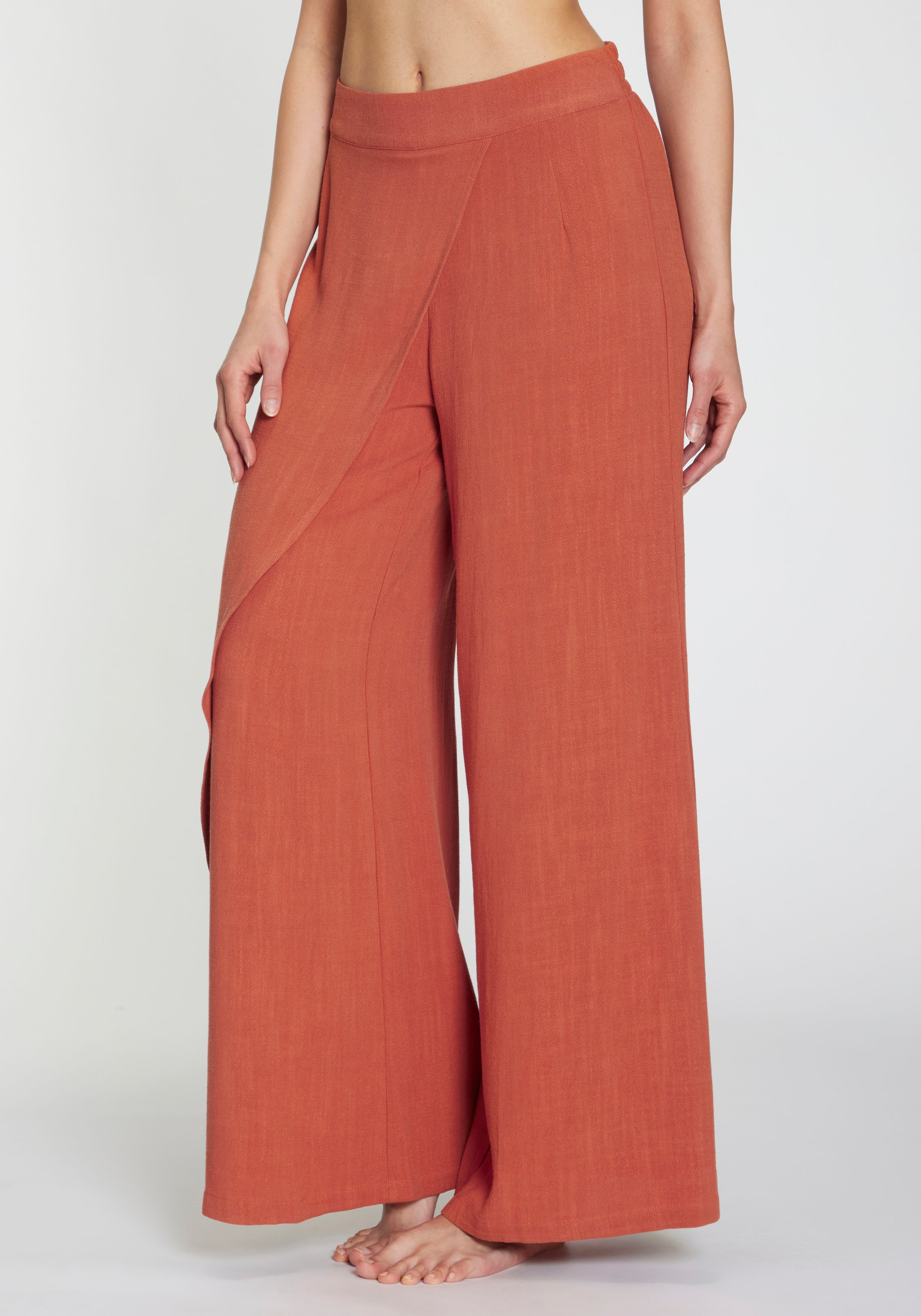 French Connection Loungehose  , mit Leinen-Anteil,  in weit fliessendem Lagenlook