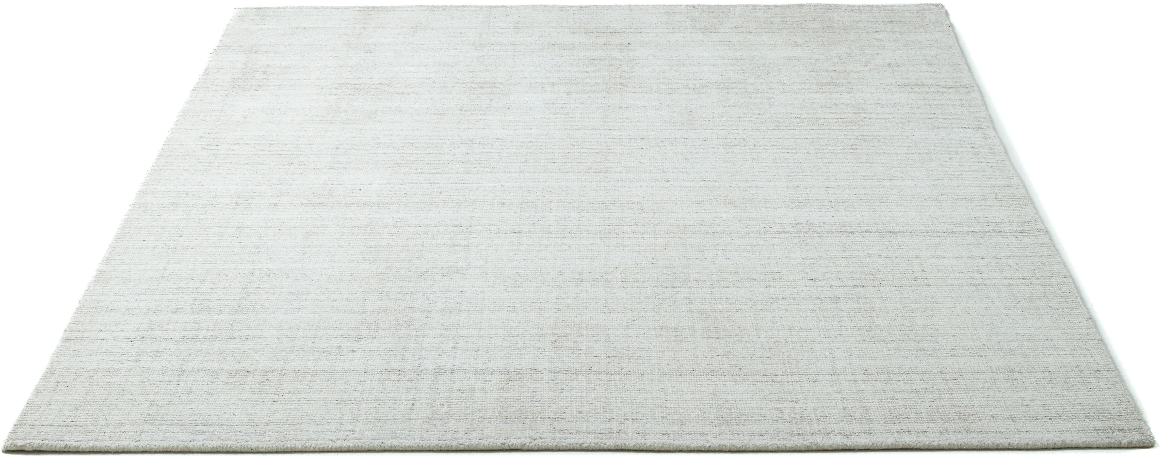 THEKO Teppich »Boston UNI« rechteckig 13 mm Höhe Handwebteppich, meliert, weiche Qualität, 60% Viskose, handgewebt