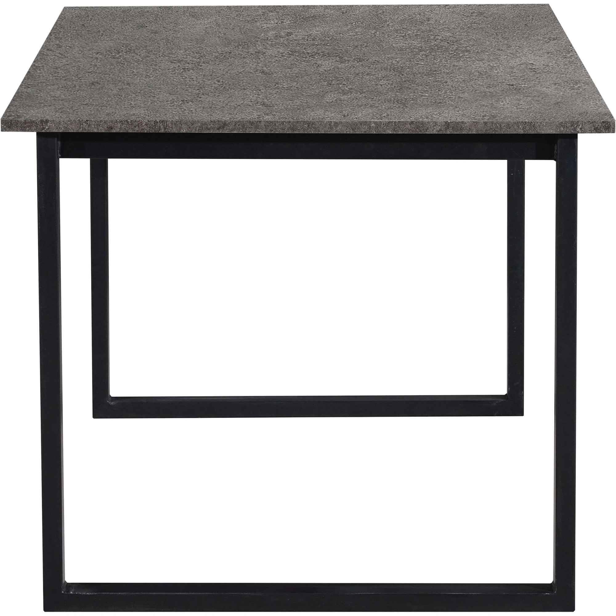 GOODproduct Table de salle à manger »Barcell« schwarzes Metallgestell, Plattenvarianten wählbar, sowie Grössen