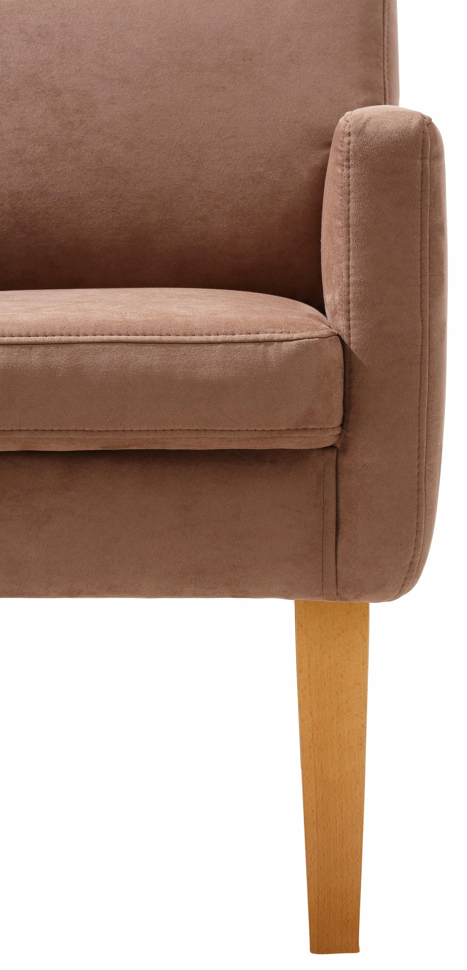 Home affaire Sessel »Fehmarn« komfortable Sitzhöhe von 54 cm,  in 3 verschiedenen Bezugsqualitäten