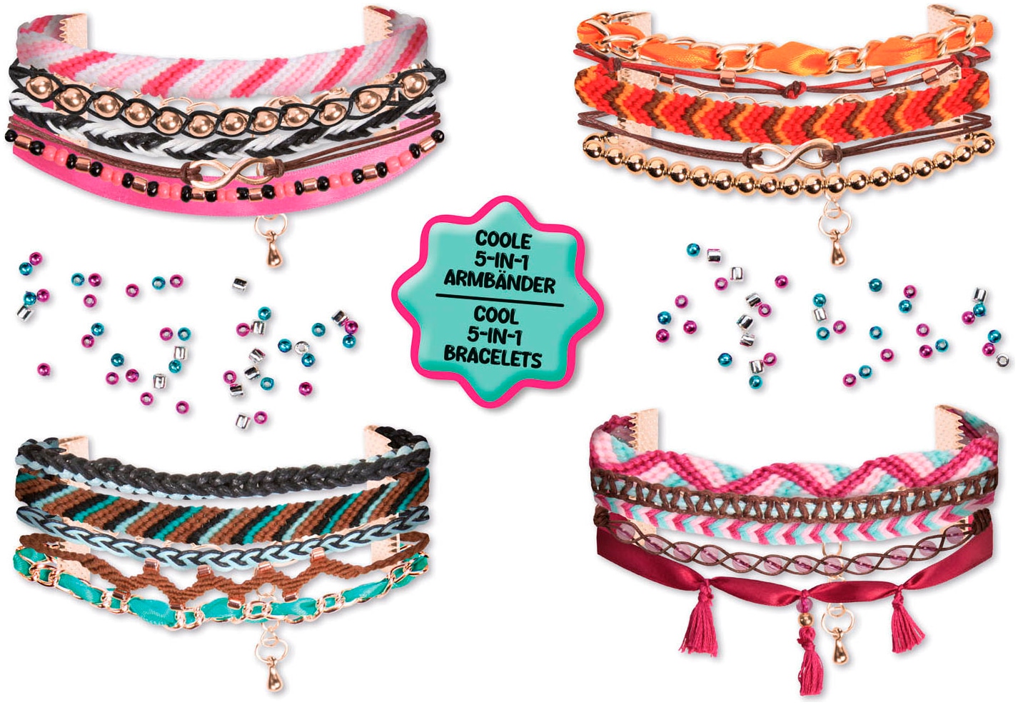 Lena® Set créatif »Freundschaftsbänder, gross«