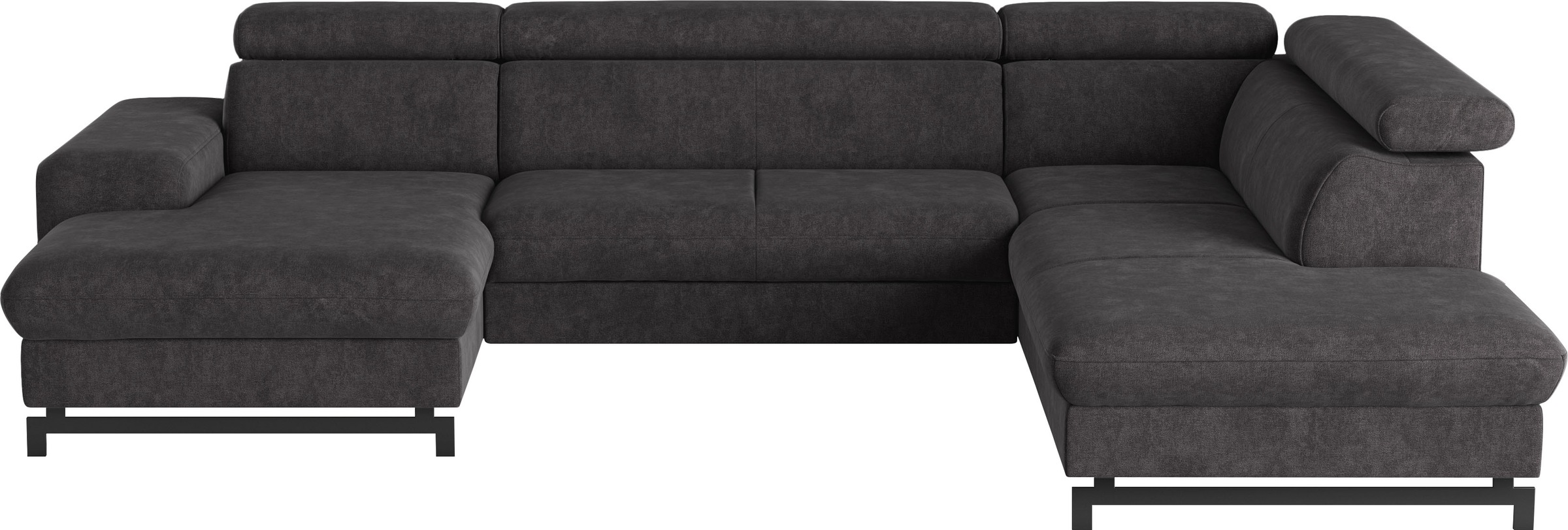 COTTA Wohnlandschaft »Emma U-Form« mit Kopfteilverstellung, wahlweise mit Bettfunktion & Bettkasten