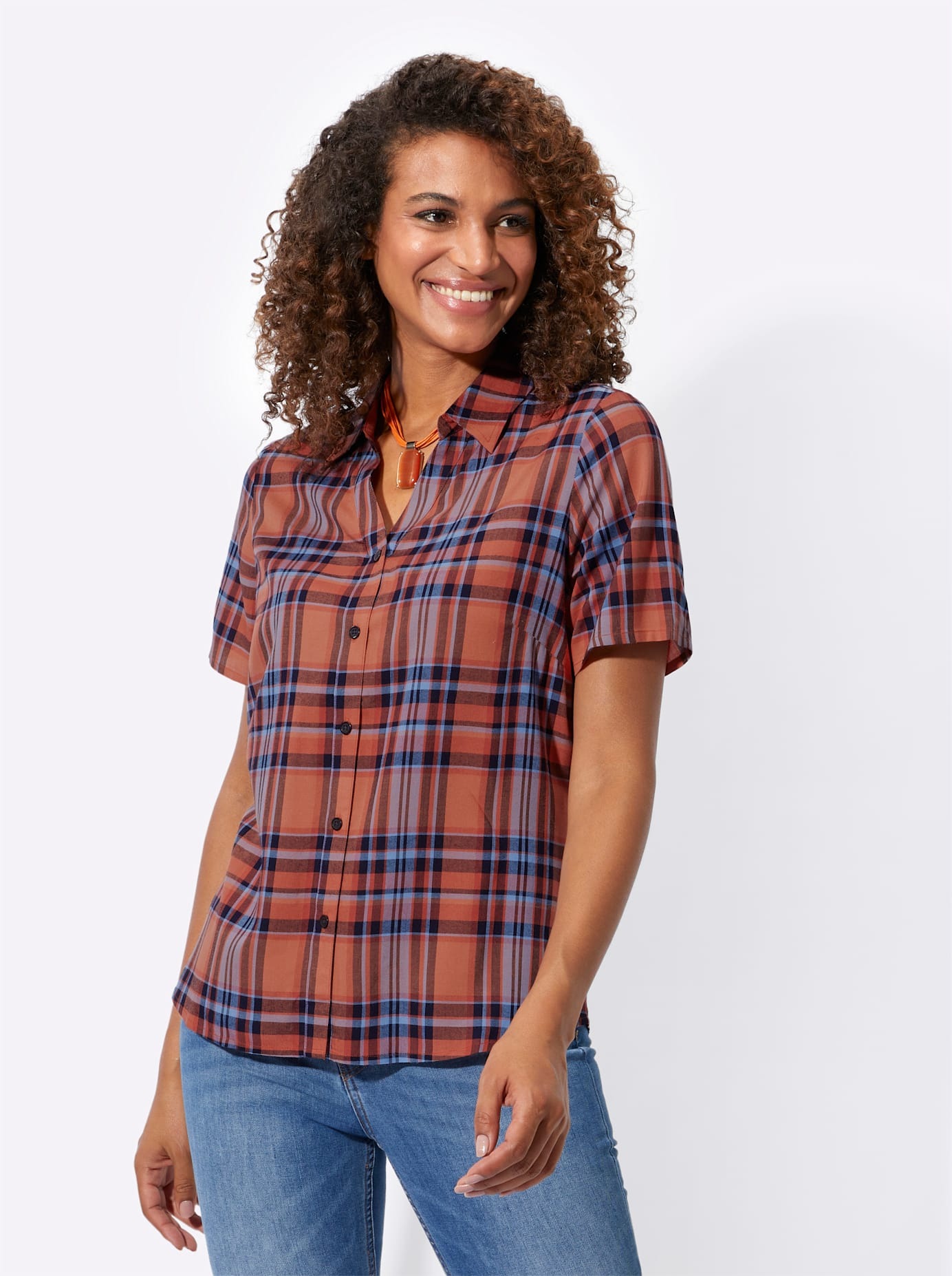 Casual Looks Blouse à carreaux