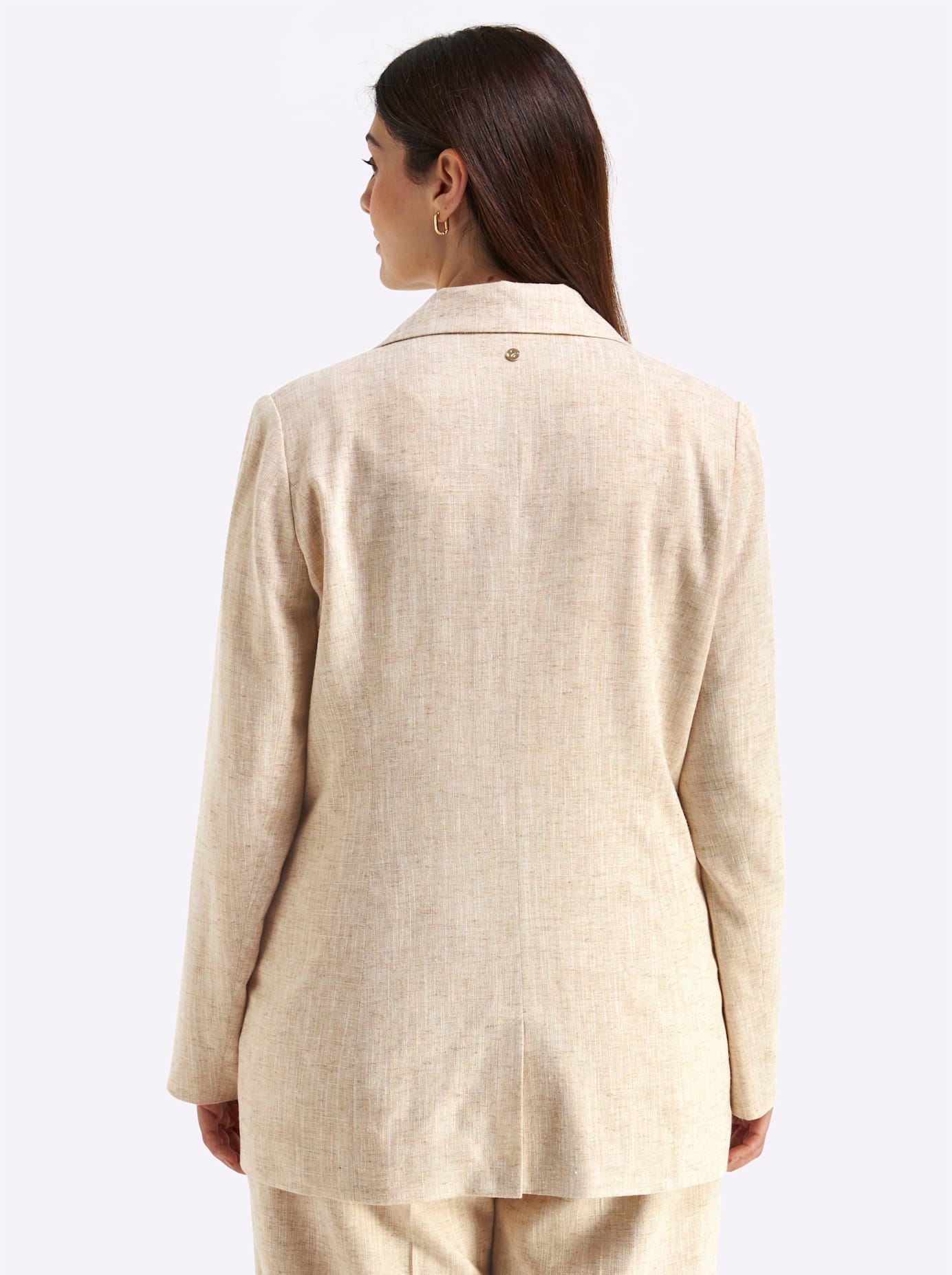 Sheego Veste blazer »Leinenblazer«