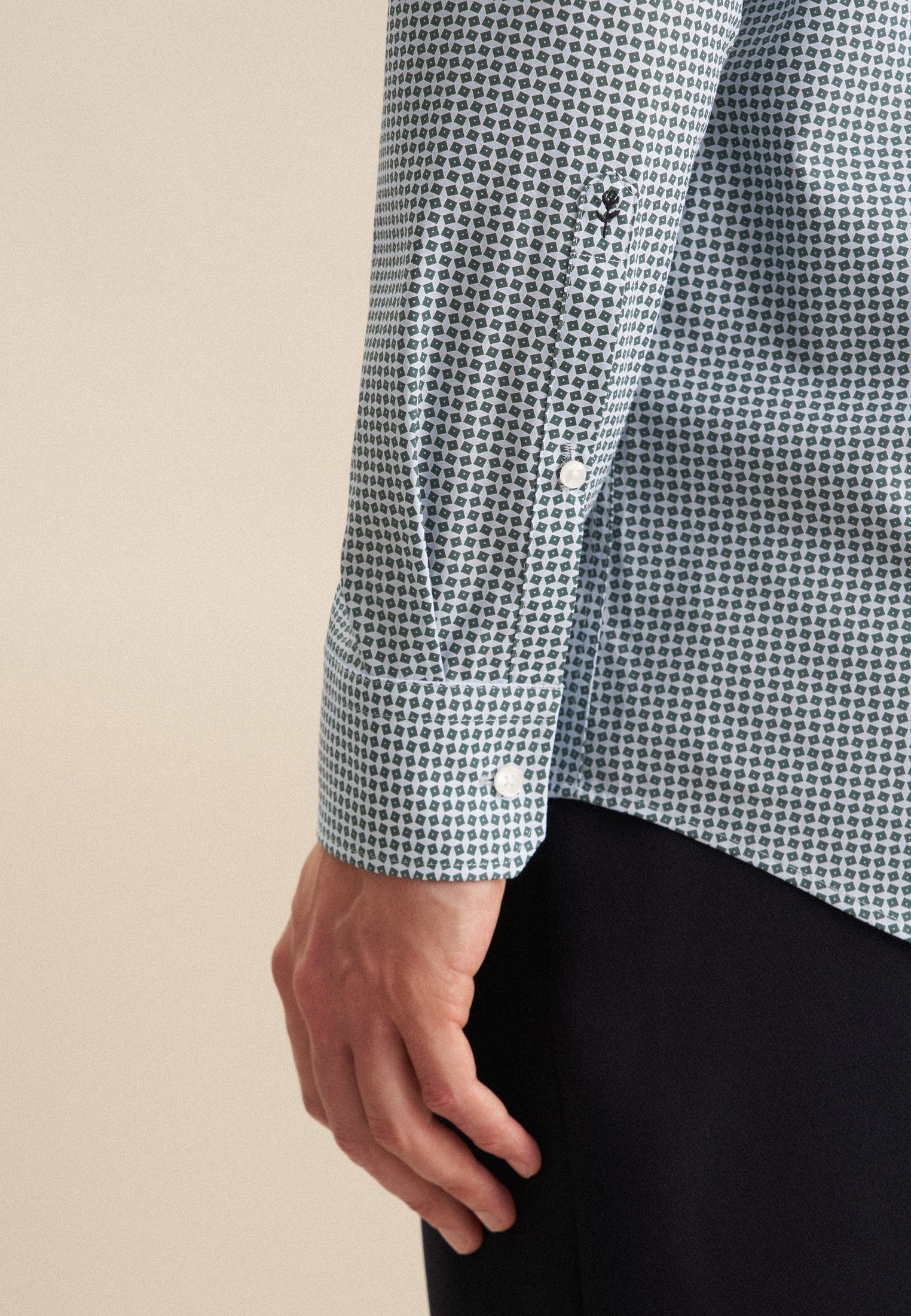 seidensticker Businesshemd »Regular«, Regular 1/1 Kentkragen Druck
