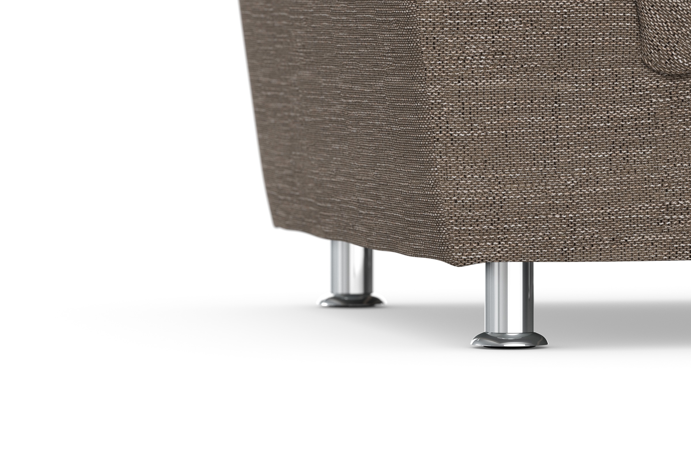 DOMO collection Fauteuil »FRANZI zeitlos & elegant, moderne Sitzheftung« option avec réglage de la tête, accoudoirs confortables, pieds chromés