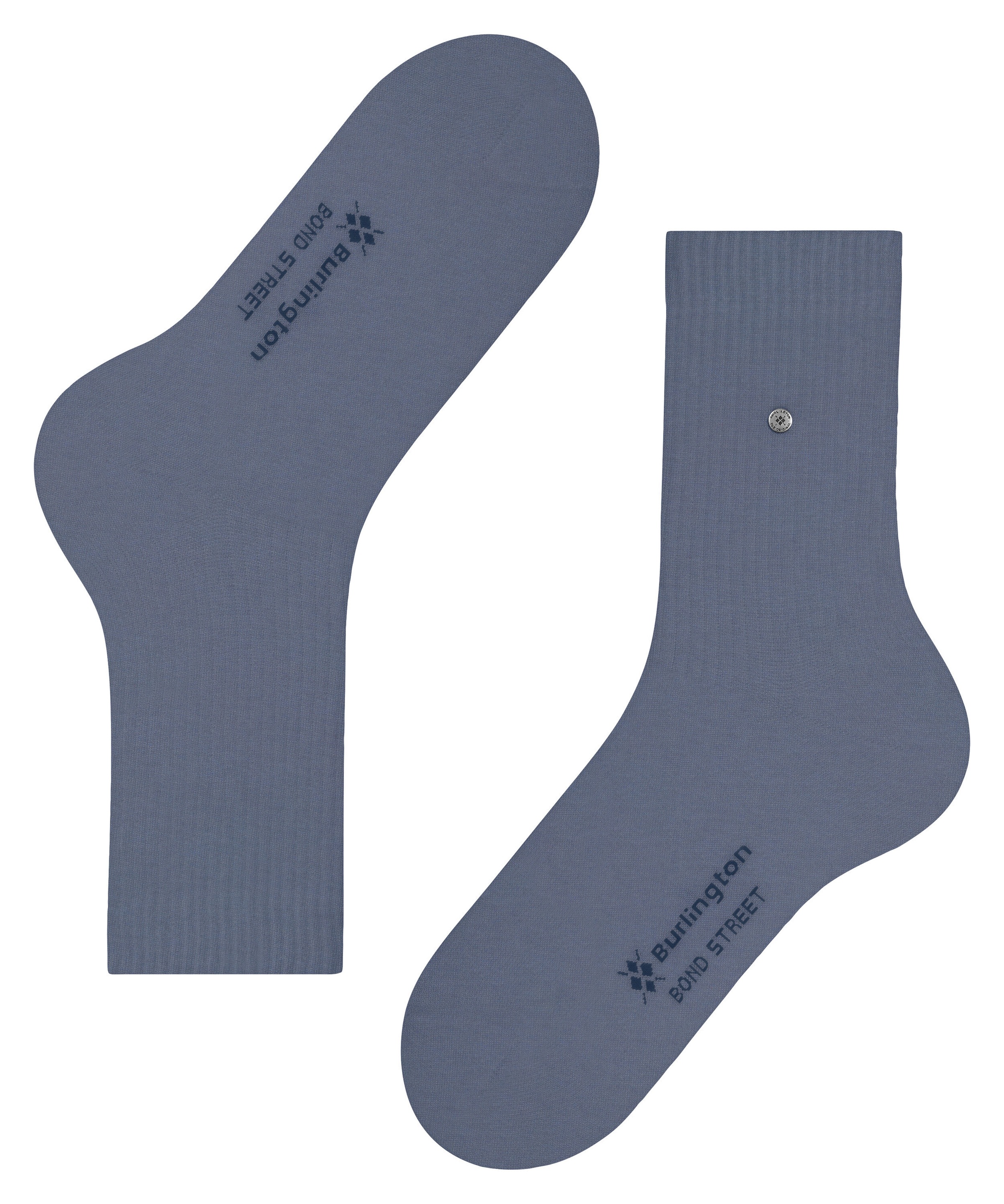 Burlington Chaussettes »Bond Street« taille unique 40-46, structure côtelée à la mode, clip Burlington