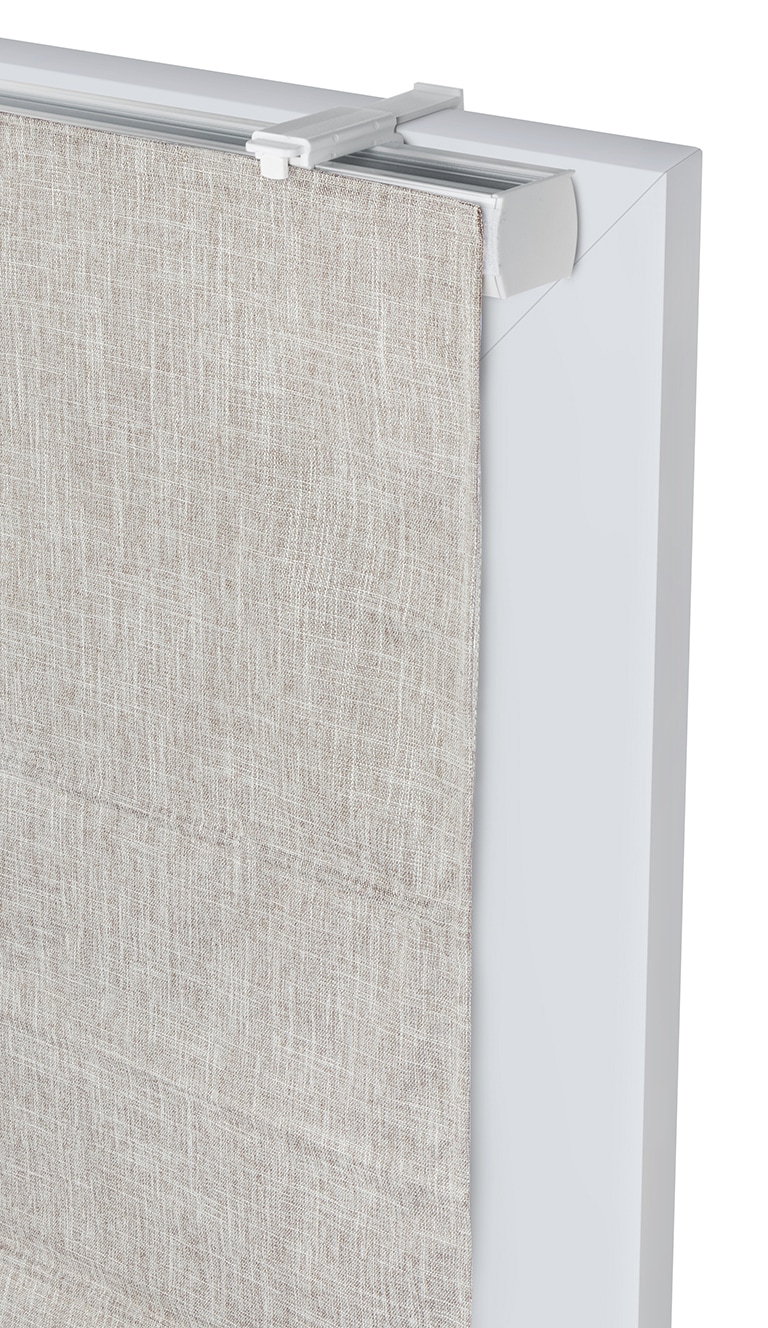 GOODproduct Rollo »RIOLA« Lichtschutz Blendschutz | Sichtschutz | Verdunkelung ohne Bohren freihängend Faltrollo in trendiger Leinenoptik, Lichtschutz, NEUHEIT!