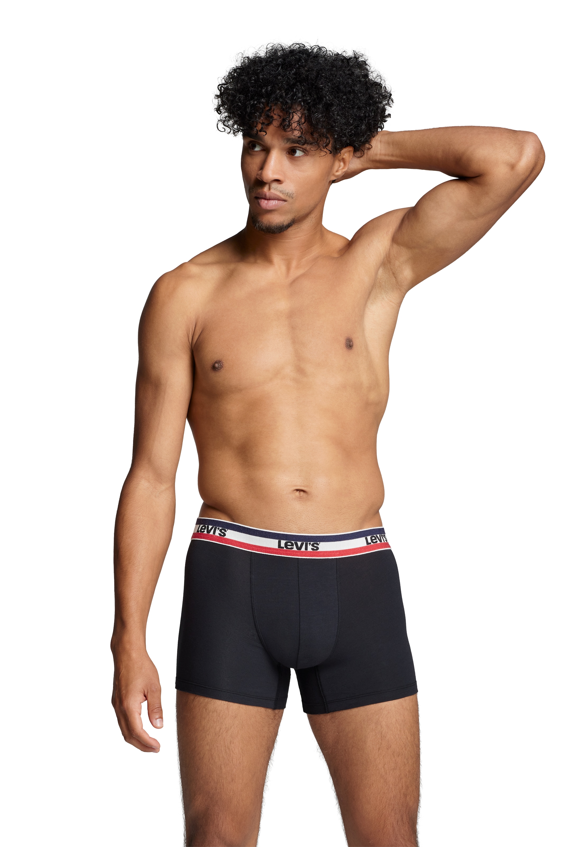 Levi's® Boxers »LEVIS MEN SPRTSWR LOGO BOXER BRIEF 3P« Packung, 3er Pack,  mit breitem Logobund