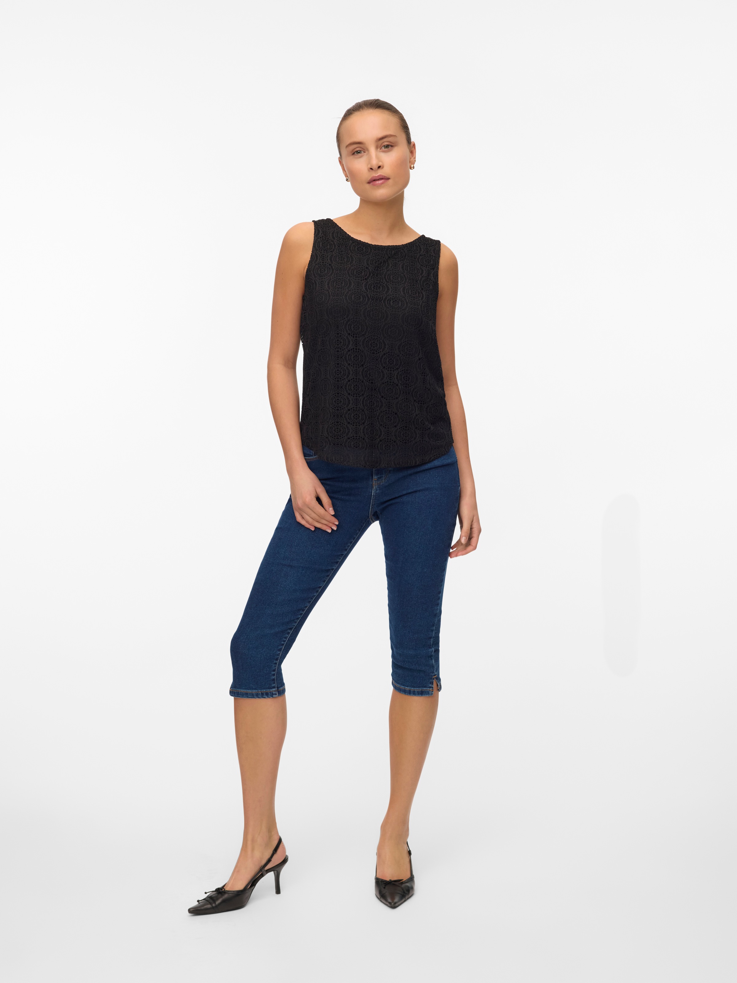 Vero Moda Top en dentelle »VMMAYA TANK TOP JRS VO« Materialmix, regular fit