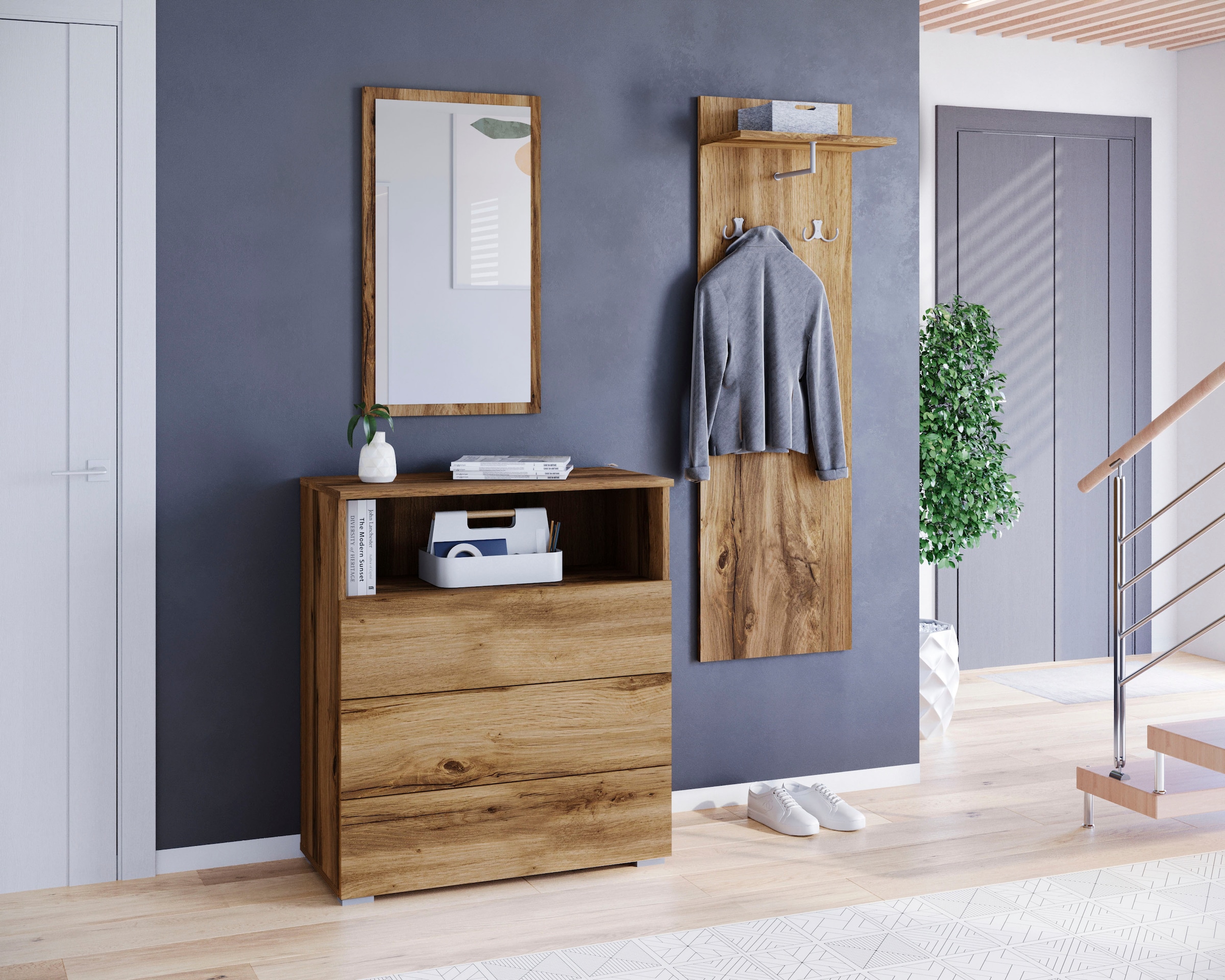 GOODproduct Ensemble de vestiaires »PARIS/ TOKYO« Ensemble complet, 3 cuis tlg.