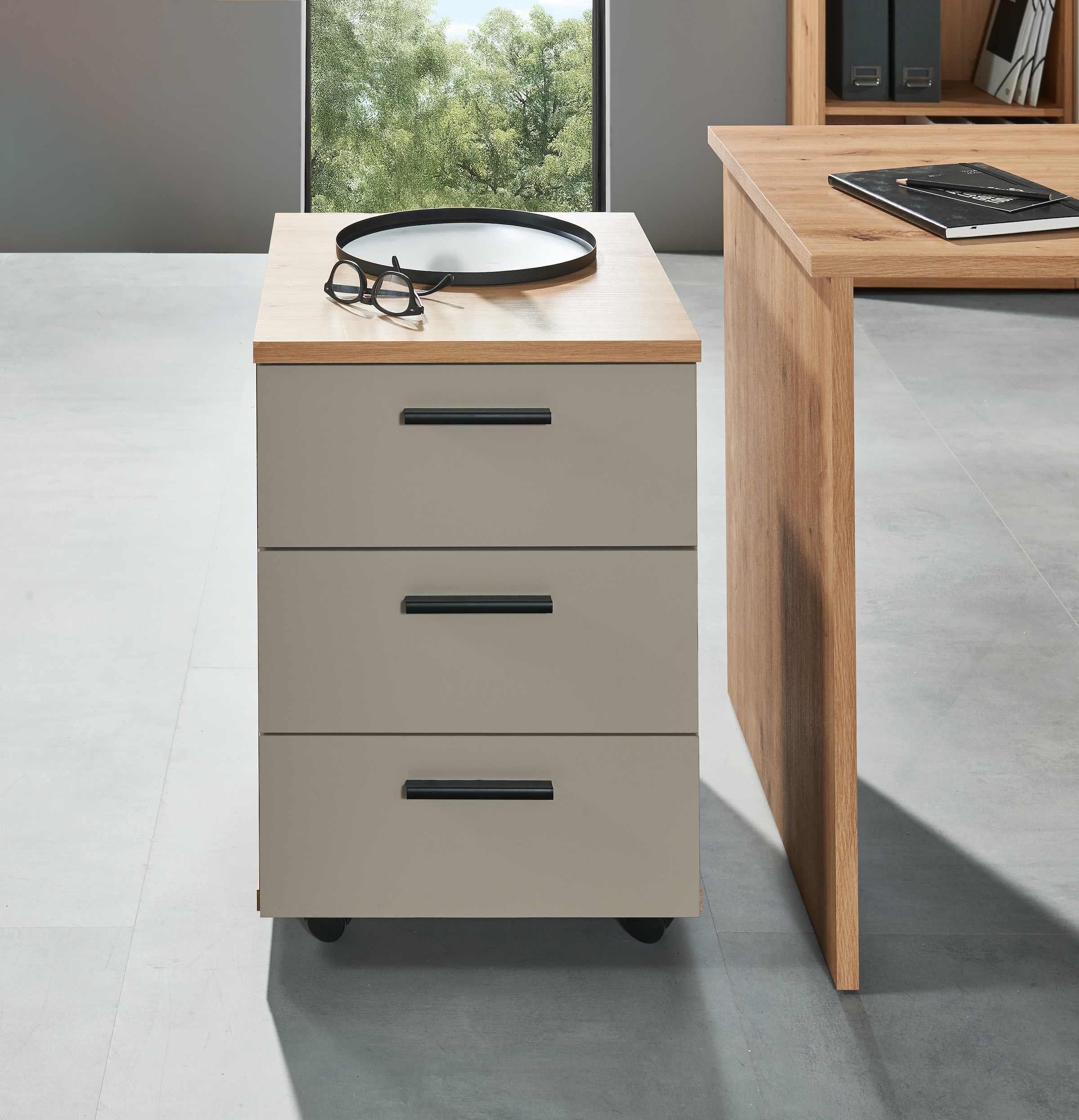 BEGA OFFICE Rollcontainer »Kanada, BxHxT 45x59x55 cm« 1 Stk. tlg. Breite 45cm, Schubkästen mit Softclose