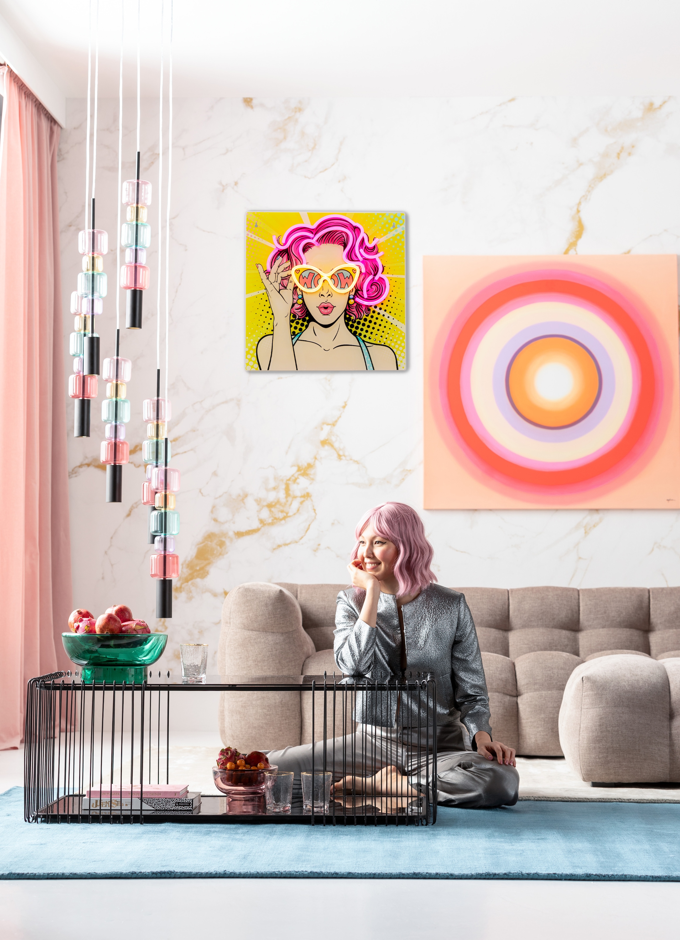 Kare Design Tableau en verre