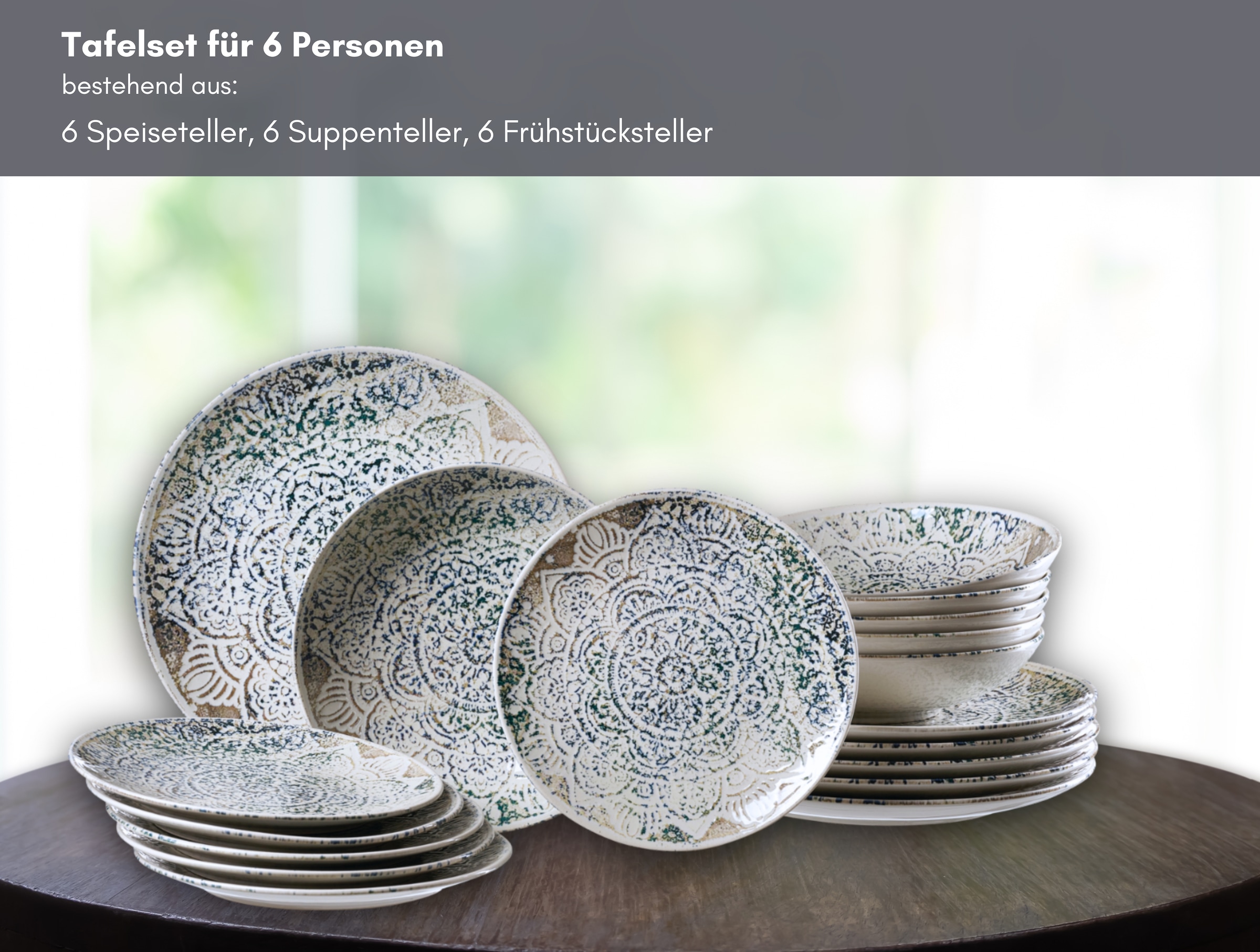 Ritzenhoff & Breker Tafelservice »Luig« keramische Digitaldrucktechnik