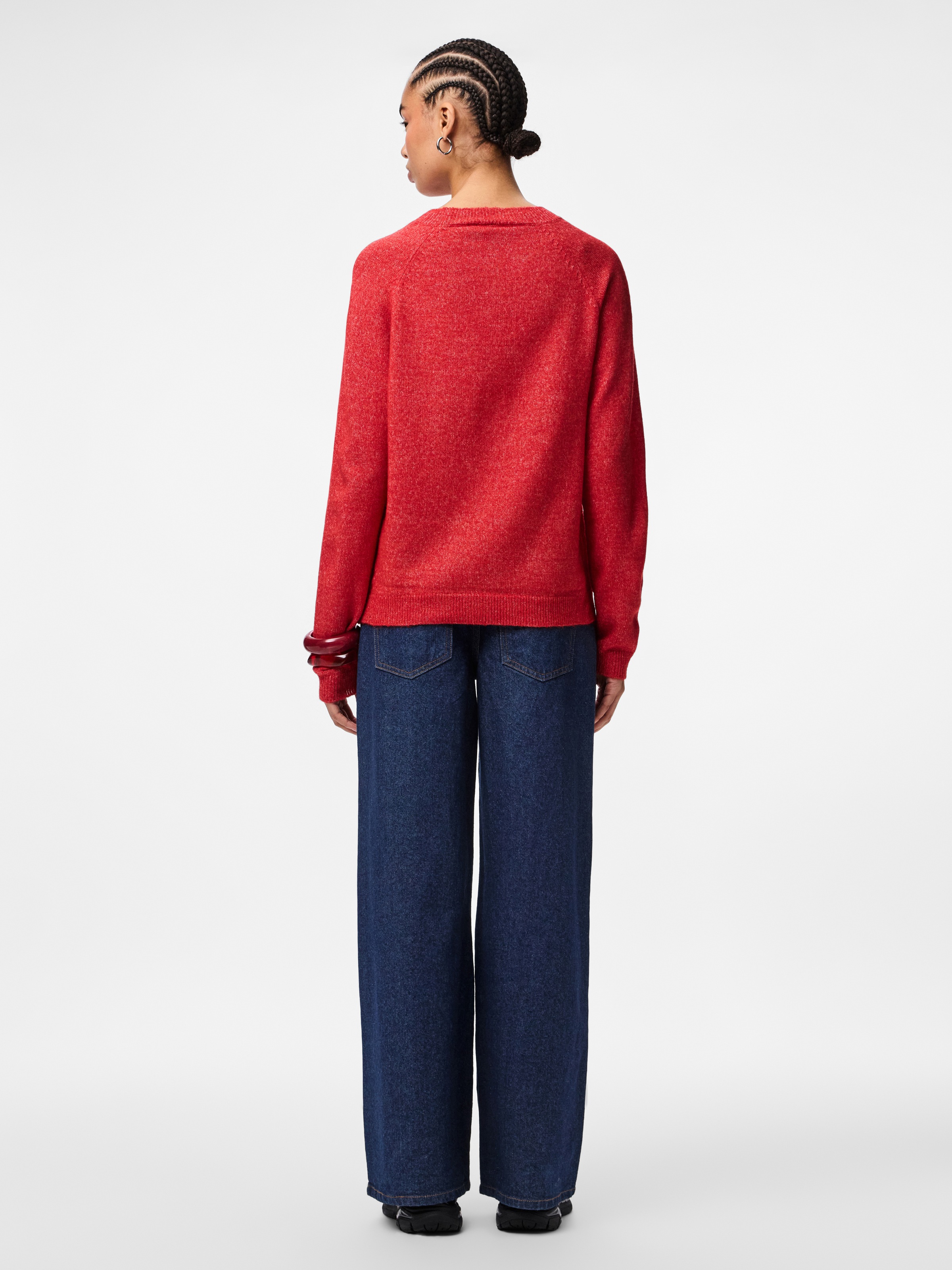 pieces Strickpullover »PCJULIANA LS O-NECK KNIT NOOS BC«