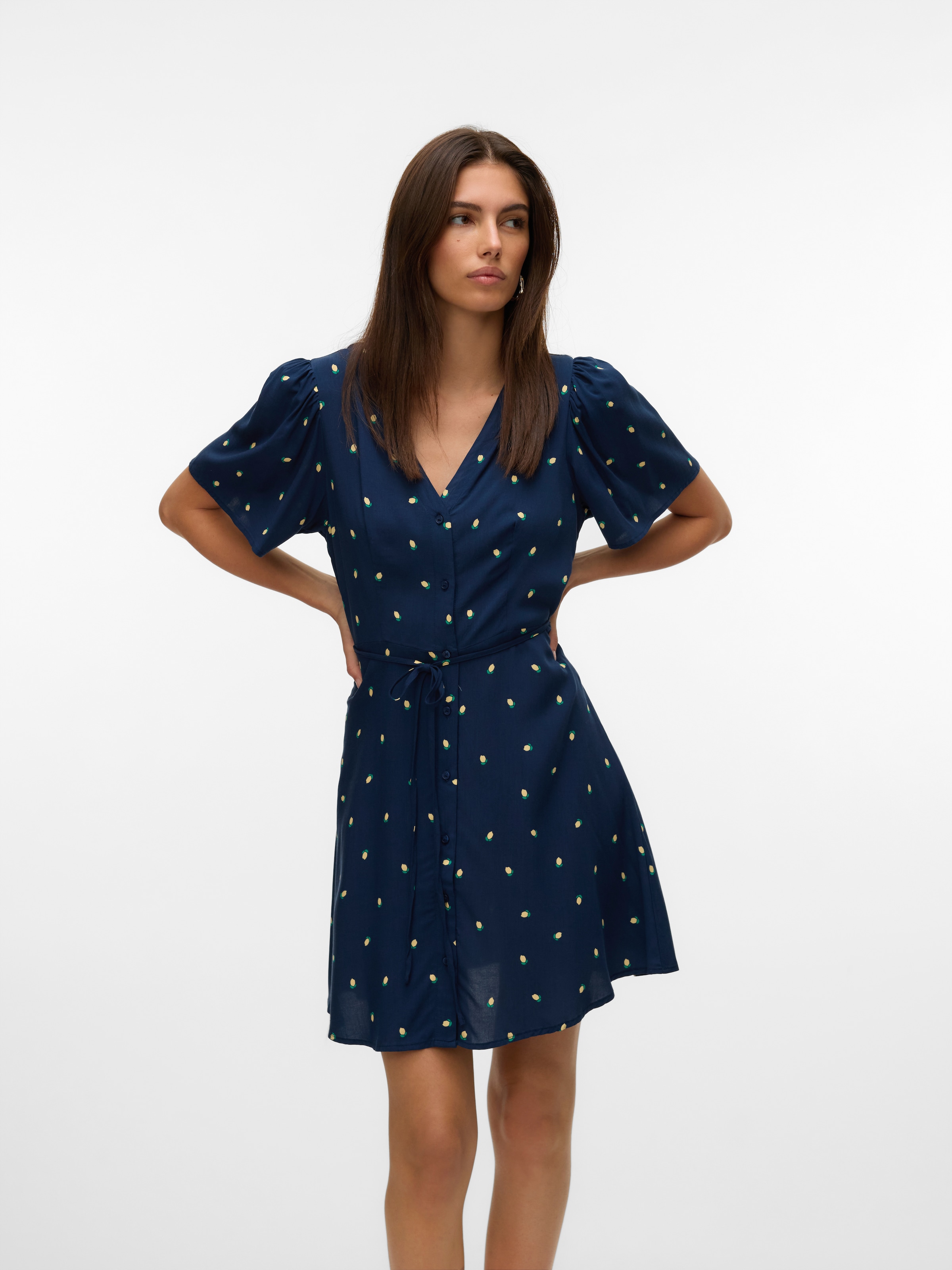 Vero Moda Minikleid »VMALBA SS SHORT DRESS WVN NOOS« Viskose, slim fit