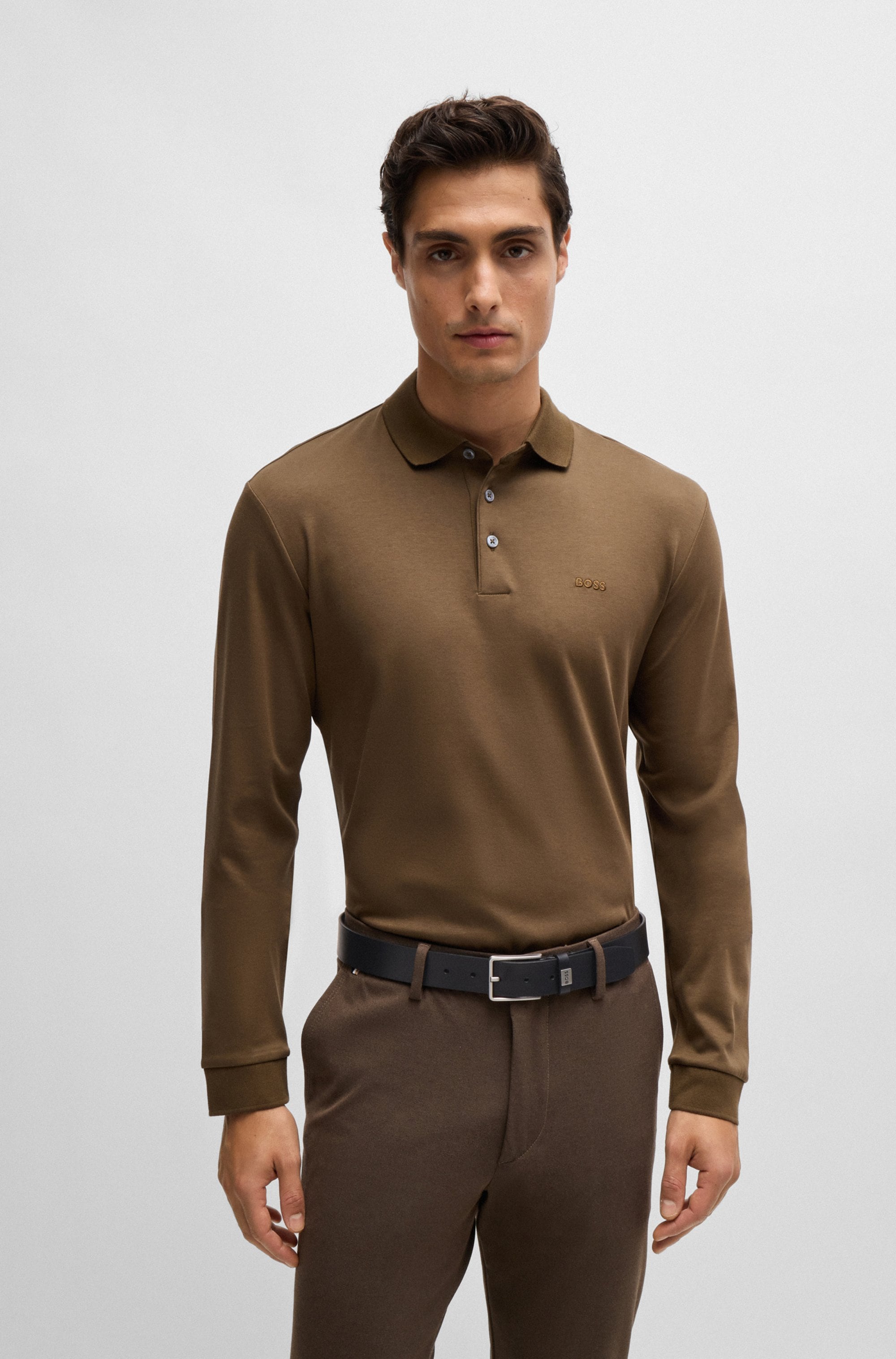 BOSS Ledergürtel »Elio Sz35« mit Markenlabel von BOSS