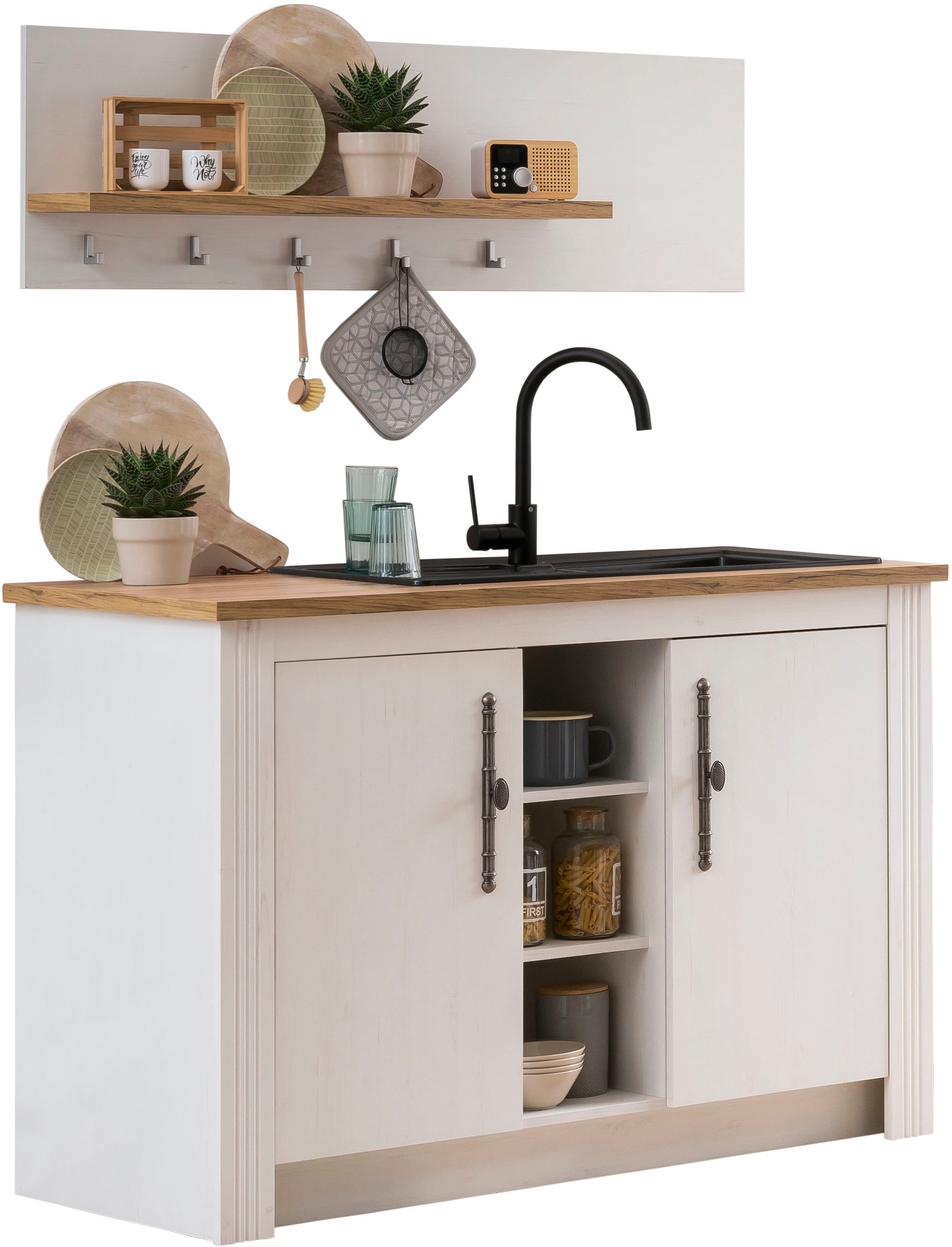 GOODproduct Kitchenette »KS-Westminster« Breite 130 cm, ohne E-Geräte