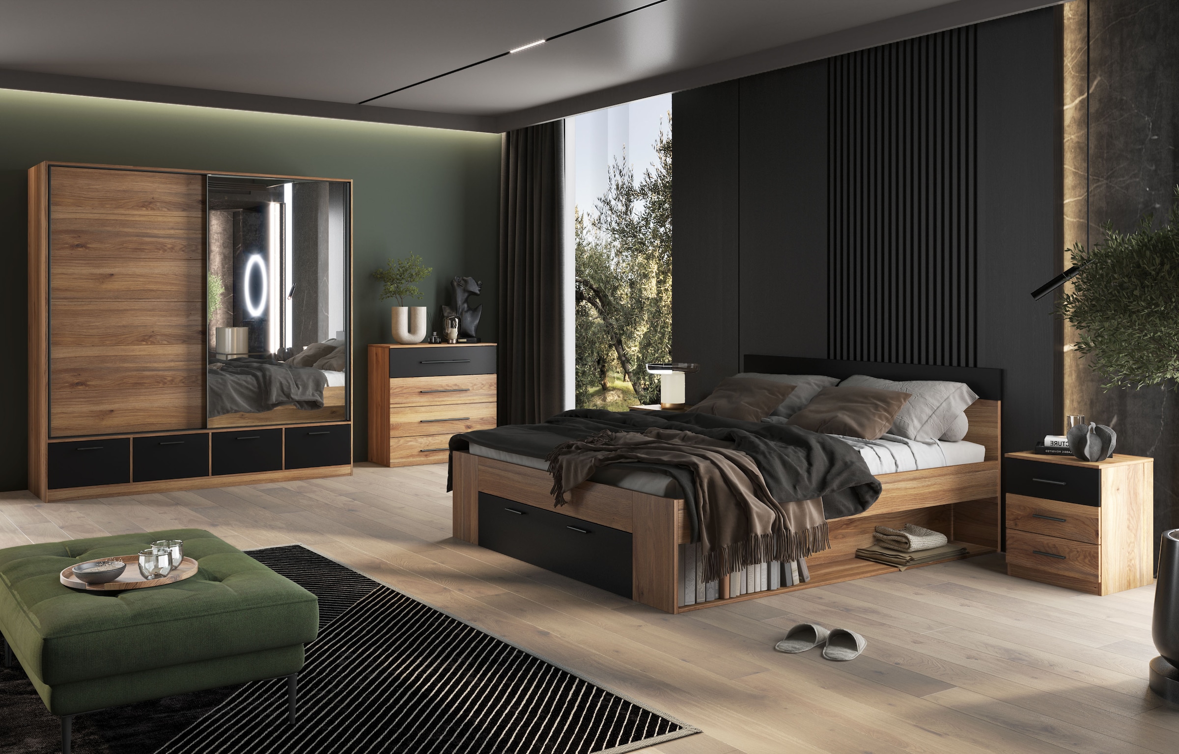 Home affaire Kommode »Faweza,Breite 91 cm, Schubladenkommode, Sideboard mit Schublden« Mehrzweckschrank viel Stauraum