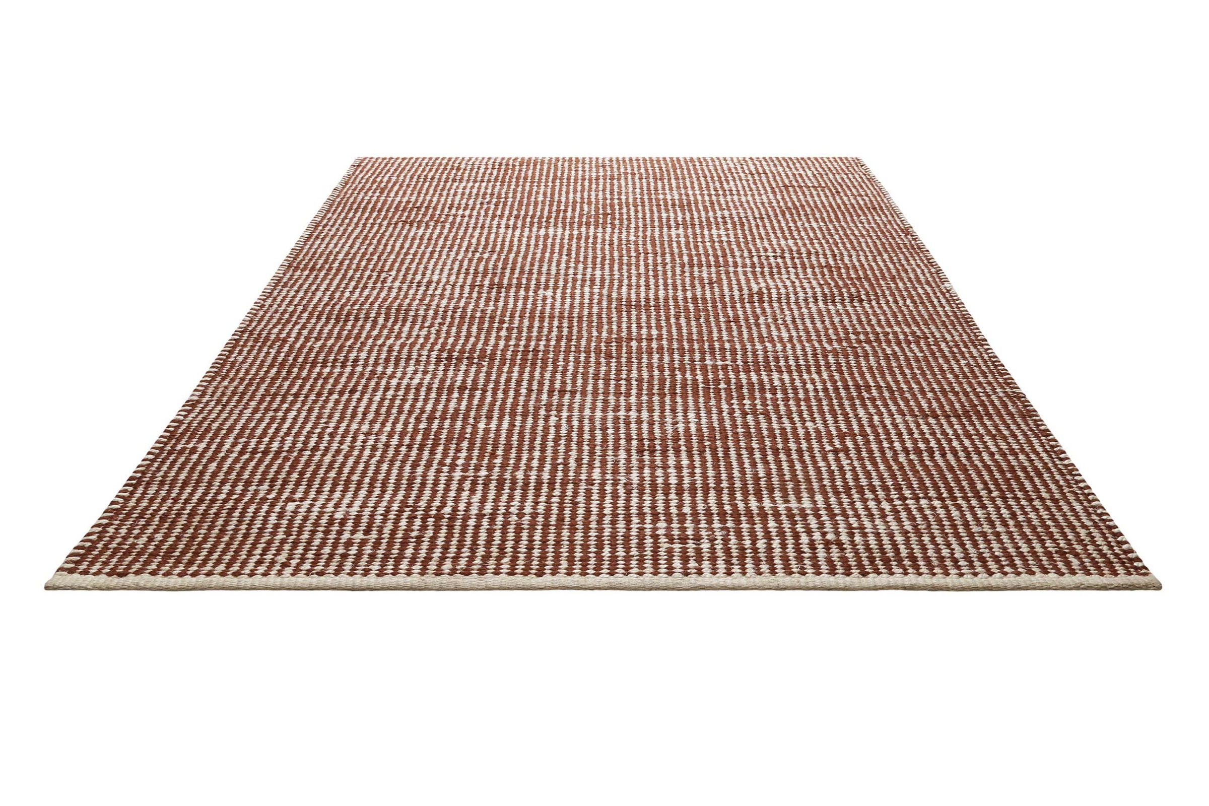 Green Looop Tapis »Toulouse« Rectangulaire 10 mm Höhe Wollteppich, kurzflor, handgewebt, Wohnzimmer, natürlich