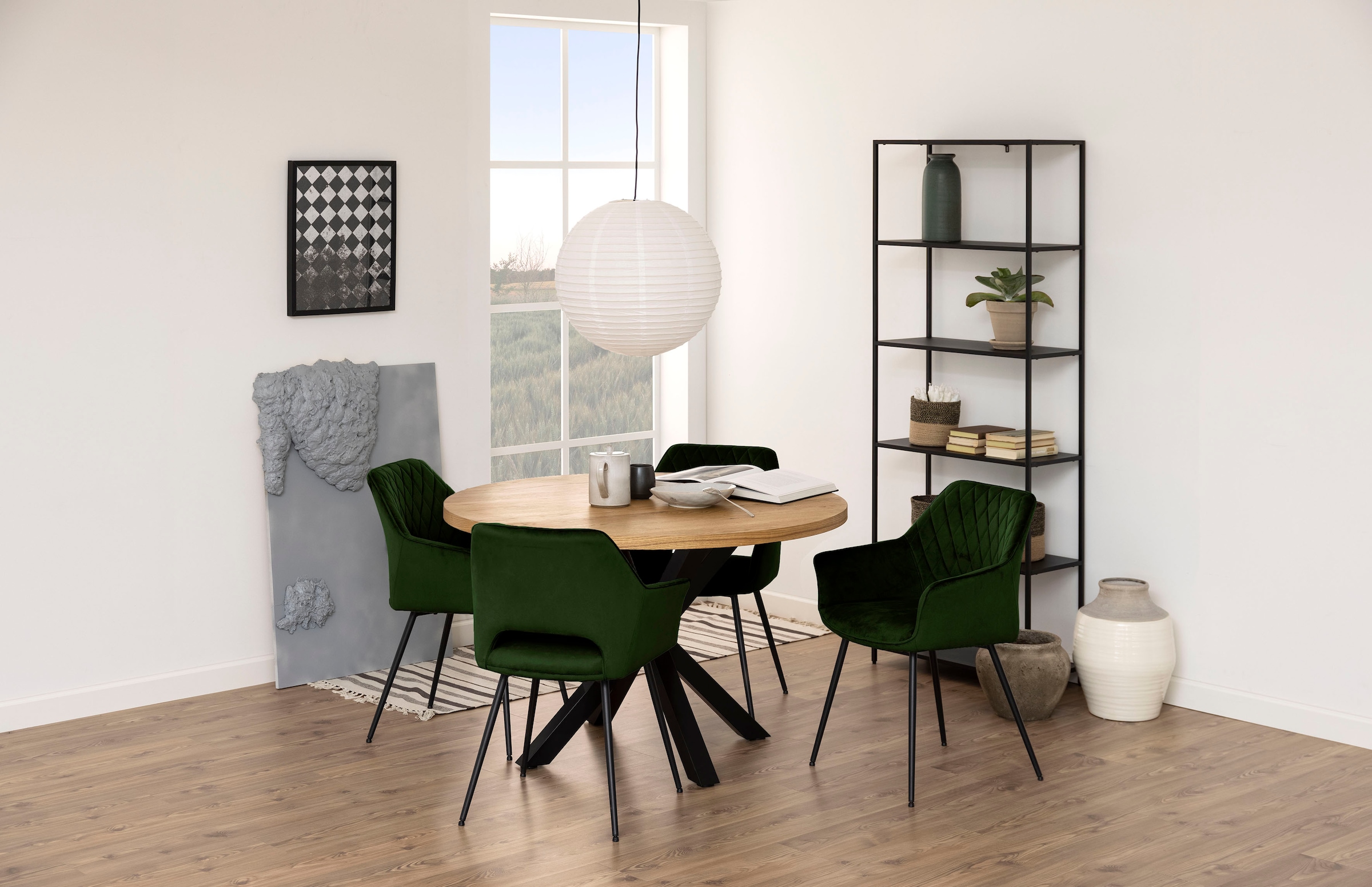 ACTONA GROUP Bücherregal »New York« Regal, aus einem Metallgestell in gradliniger Optik, Höhe 185 cm