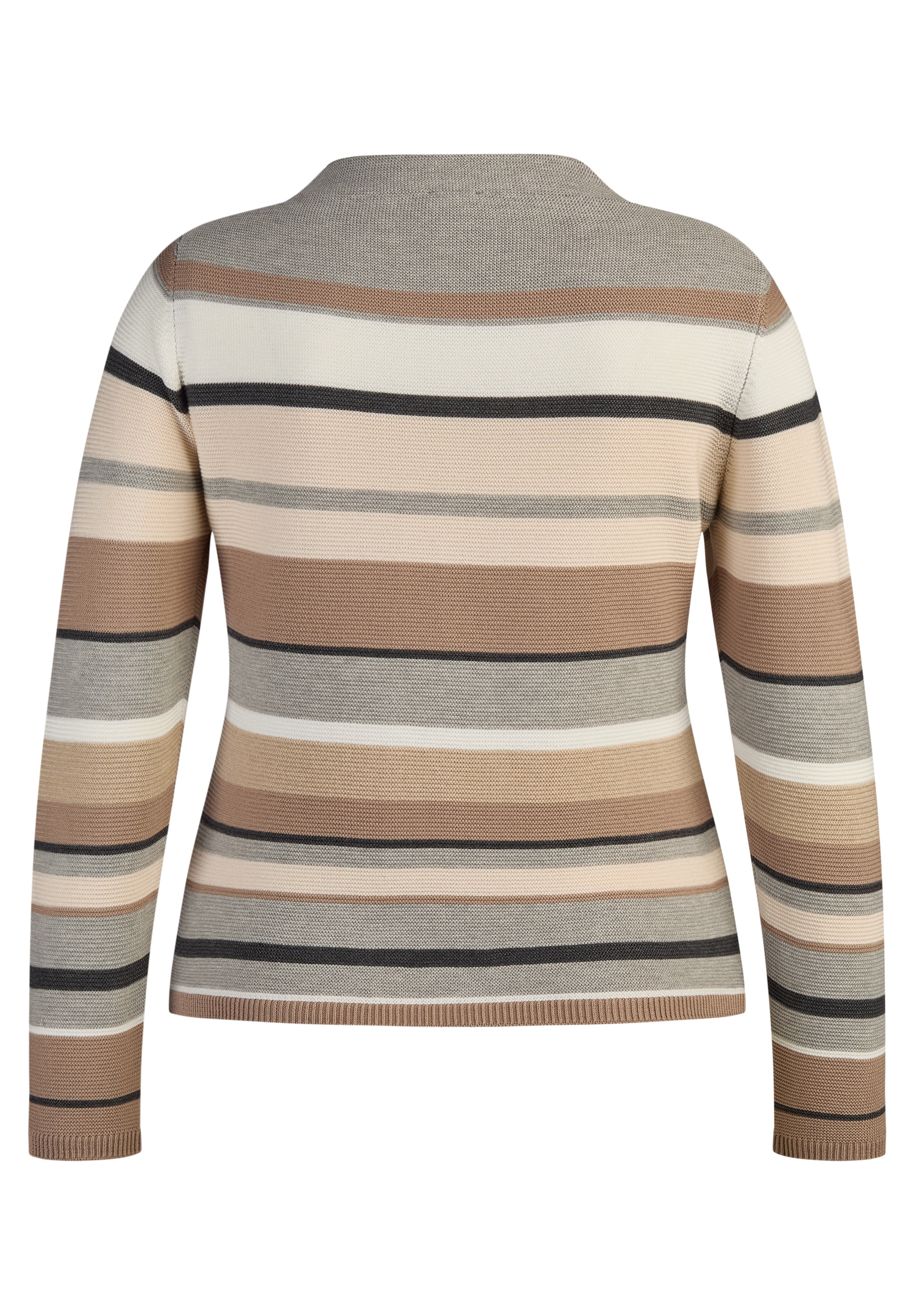 Rabe Streifenpullover mit intarsien Muster